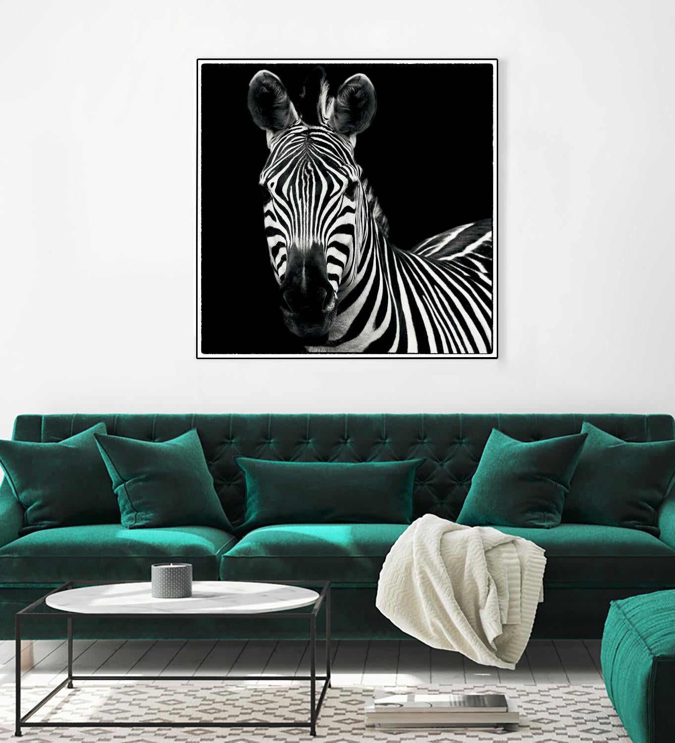 Zebra II by Debra Van Swearingen on GIANT ART - white animals