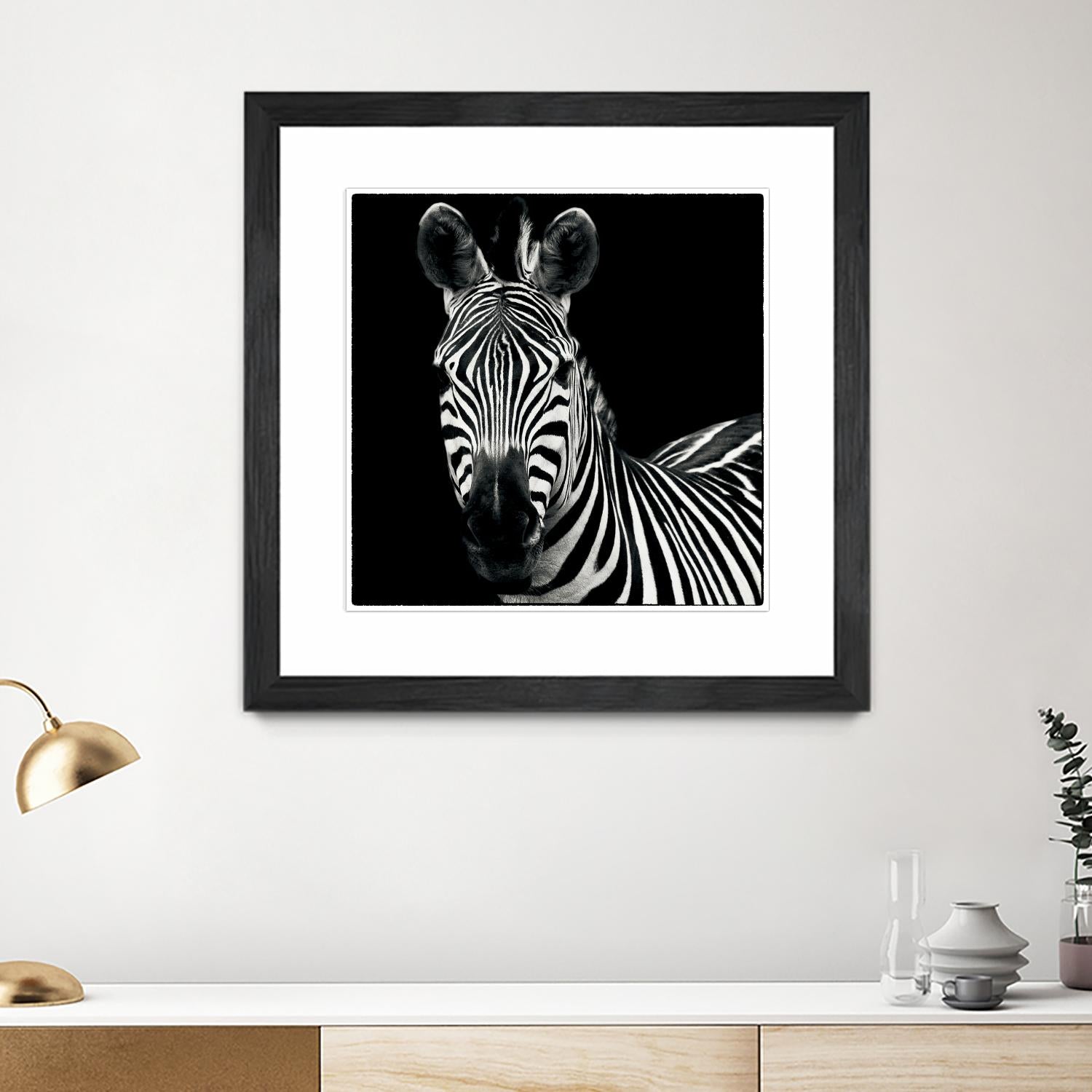Zebra II by Debra Van Swearingen on GIANT ART - white animals