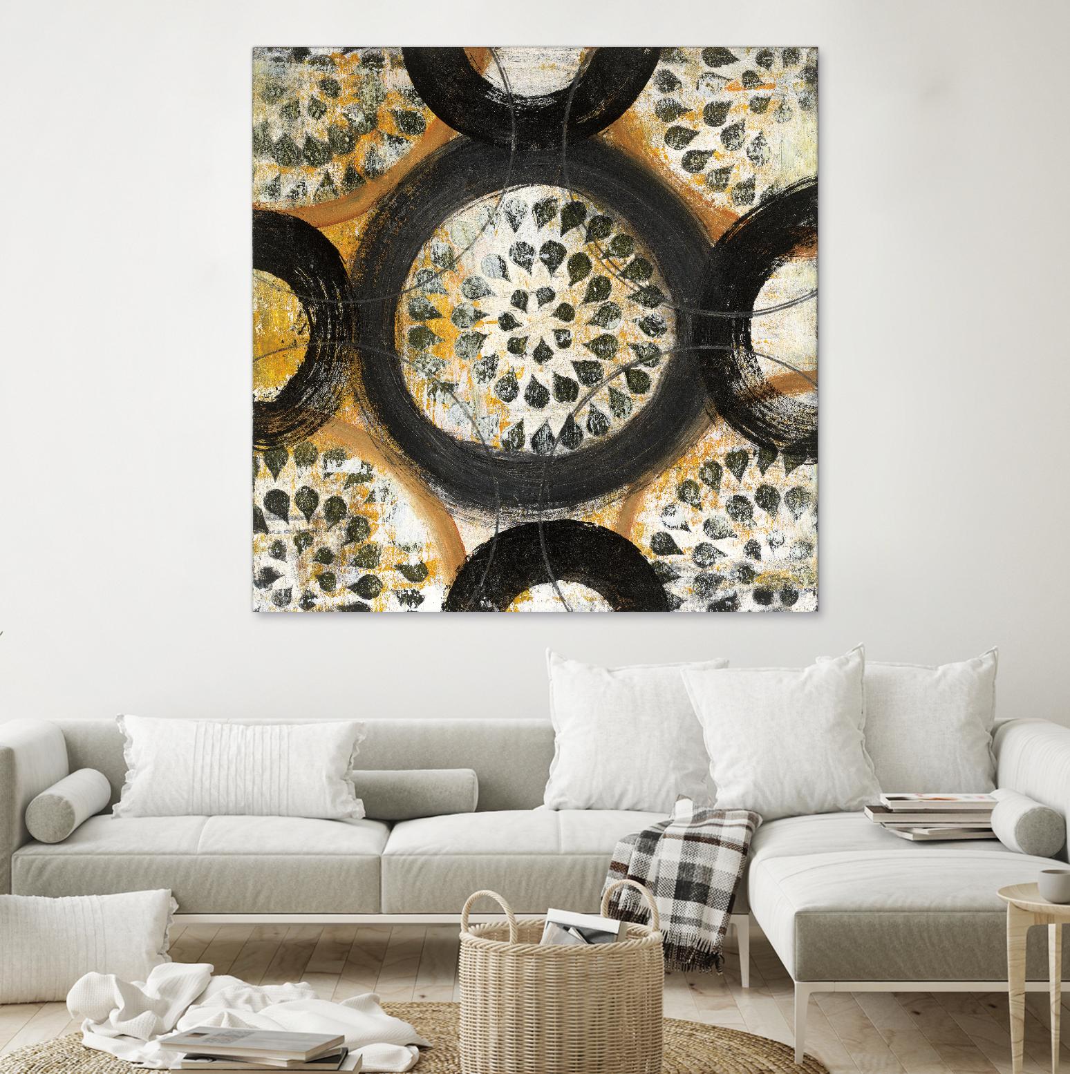 Inner Layer I by Cheryl Warrick on GIANT ART - yellow abstract