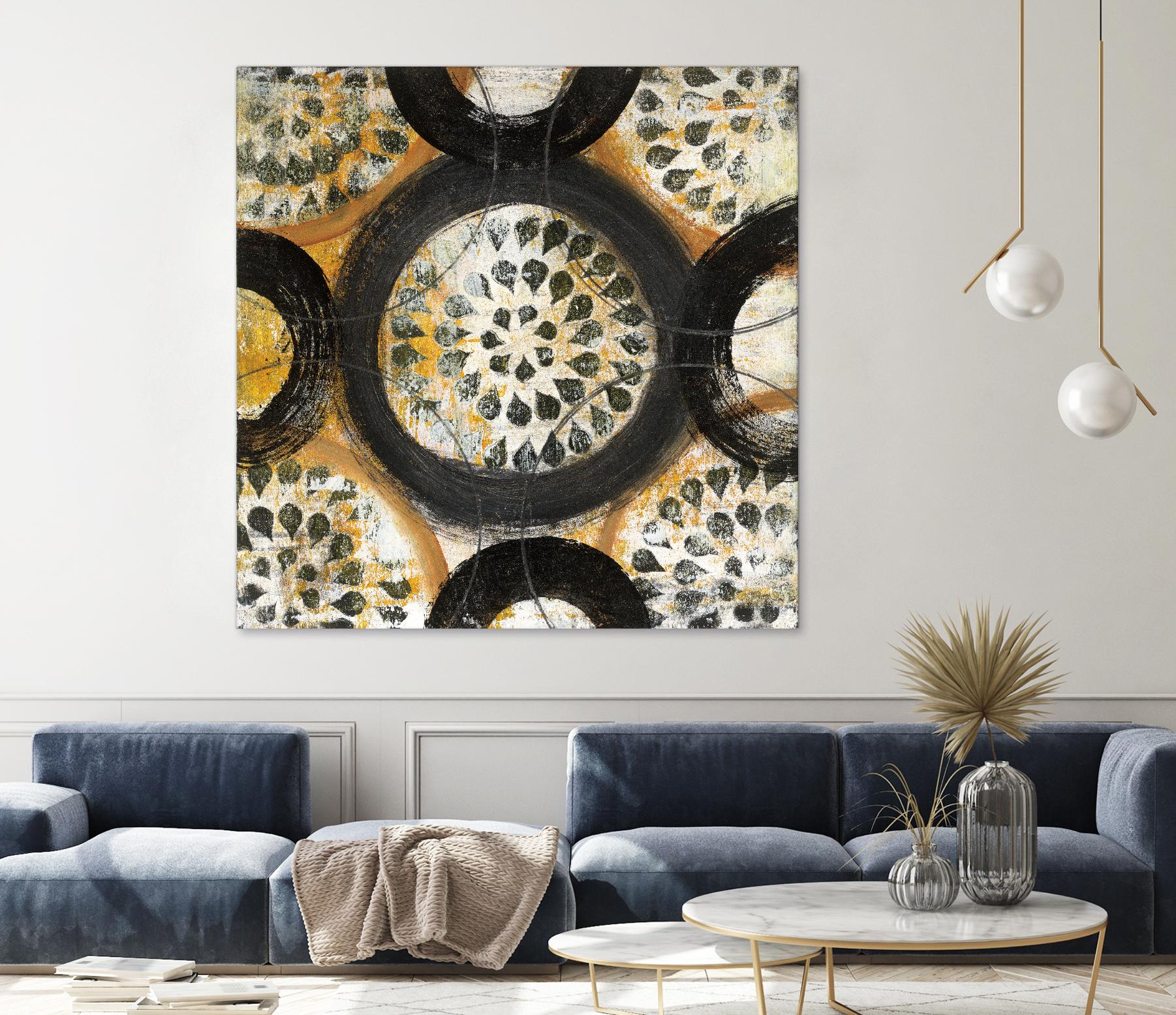 Inner Layer I by Cheryl Warrick on GIANT ART - yellow abstract