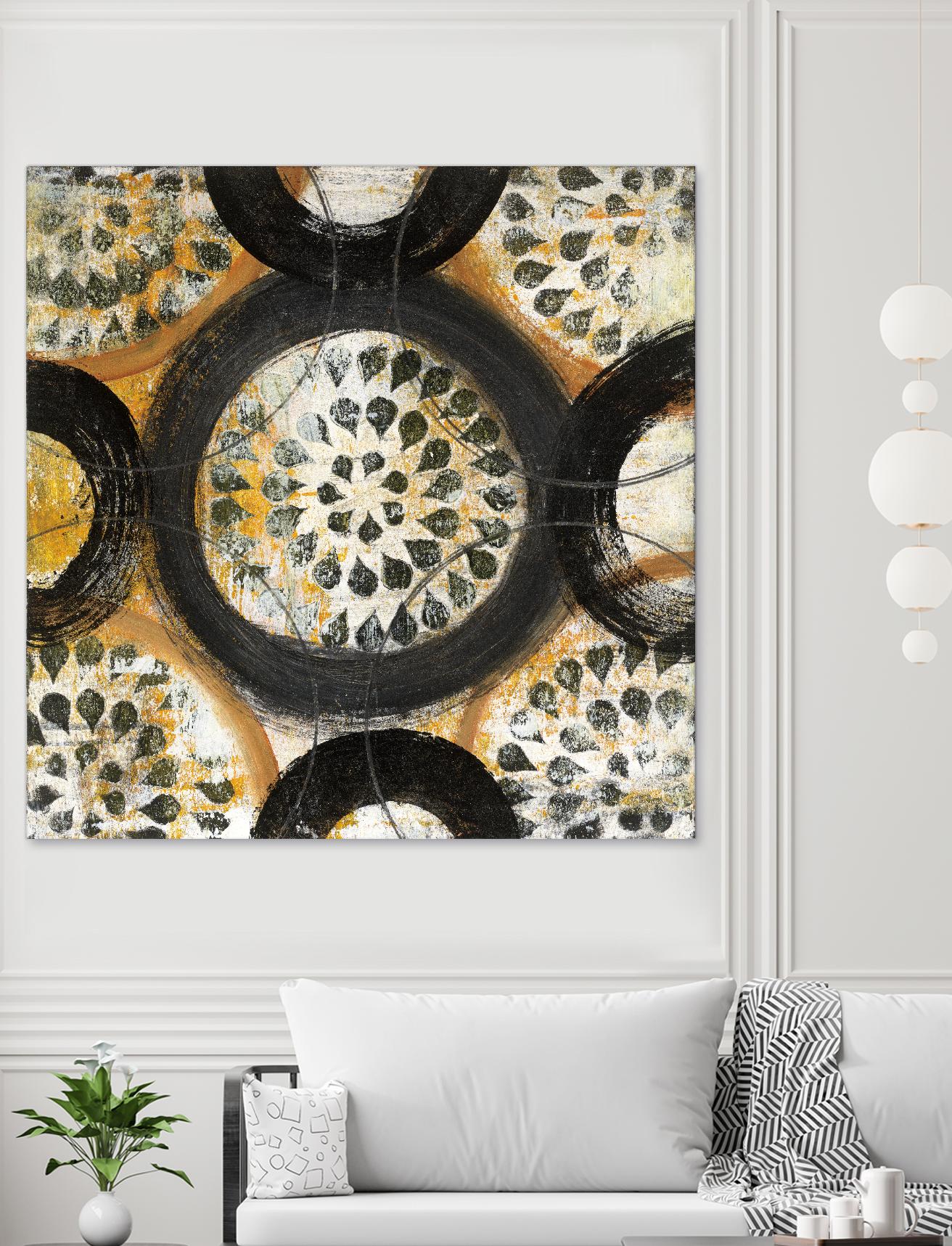 Inner Layer I by Cheryl Warrick on GIANT ART - yellow abstract