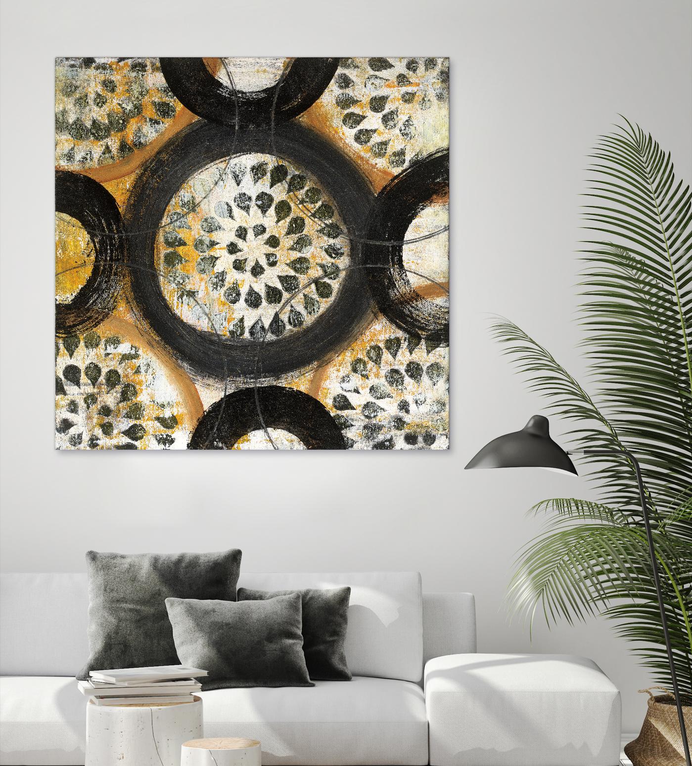 Inner Layer I by Cheryl Warrick on GIANT ART - yellow abstract