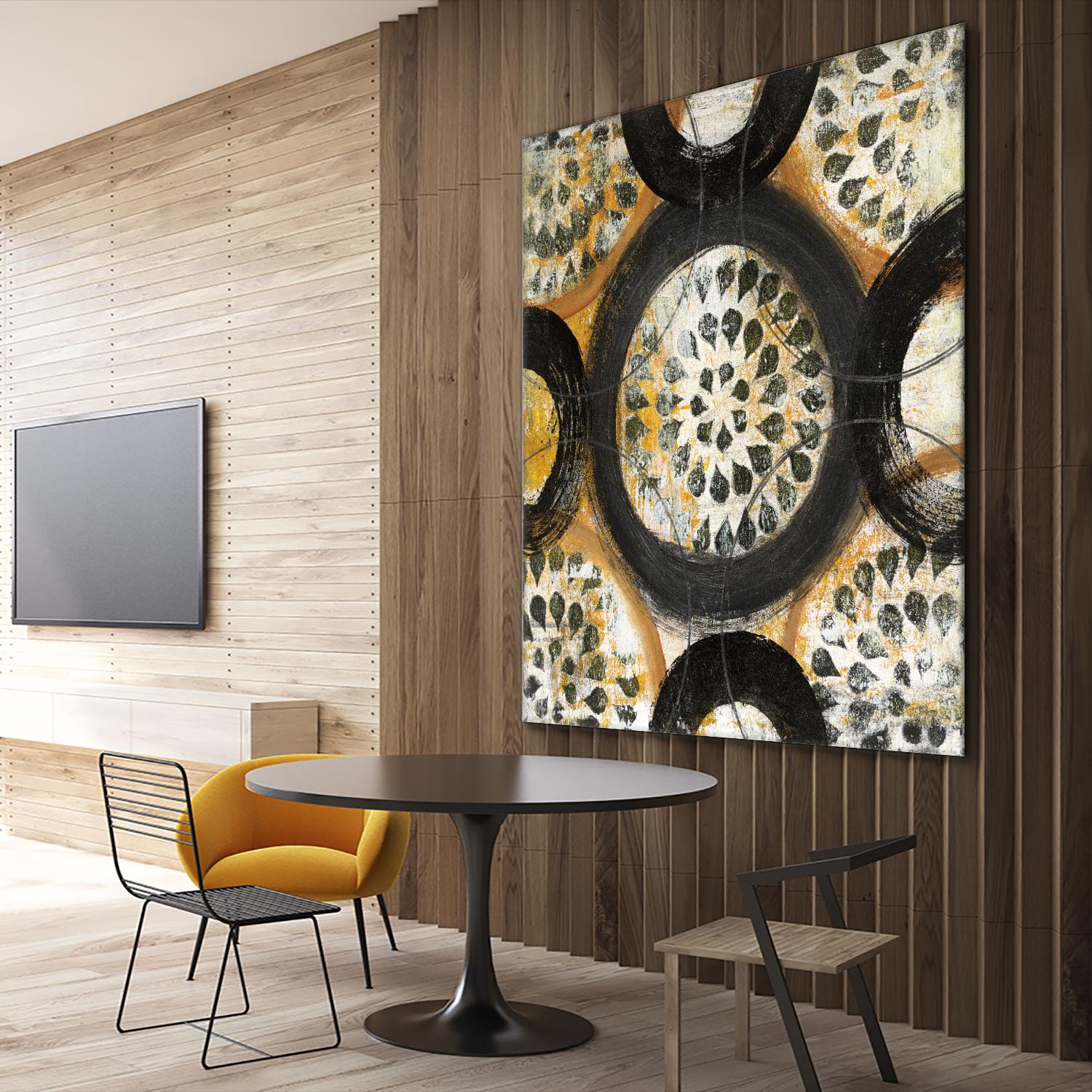 Inner Layer I by Cheryl Warrick on GIANT ART - yellow abstract