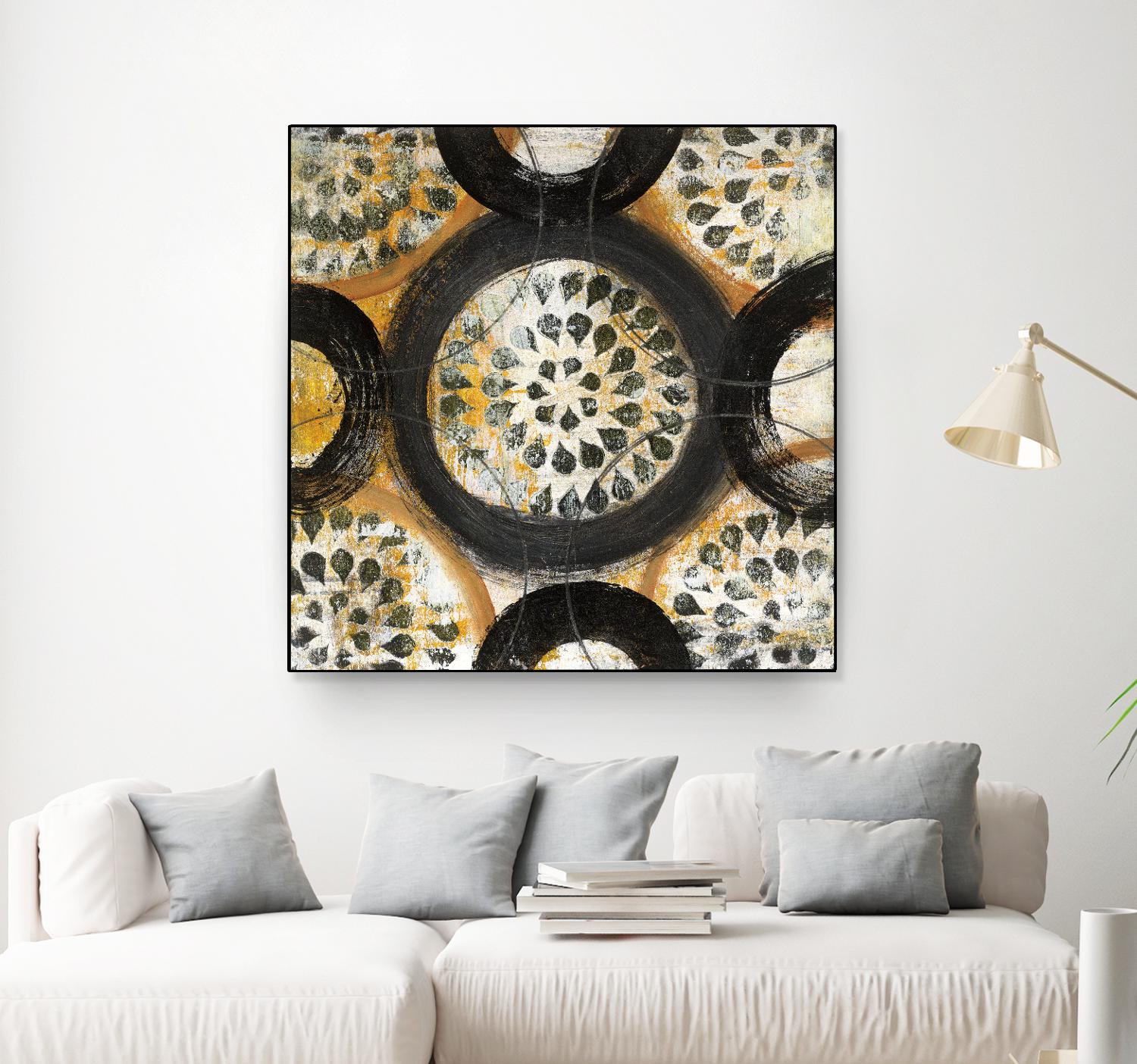 Inner Layer I by Cheryl Warrick on GIANT ART - yellow abstract