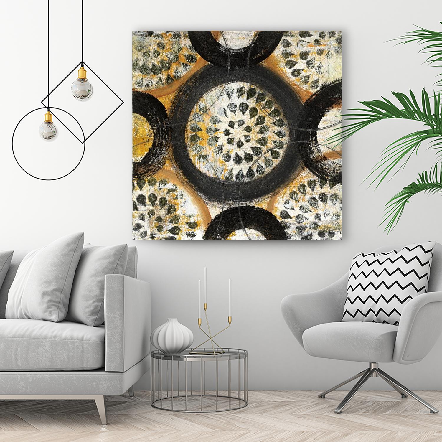 Inner Layer I by Cheryl Warrick on GIANT ART - yellow abstract