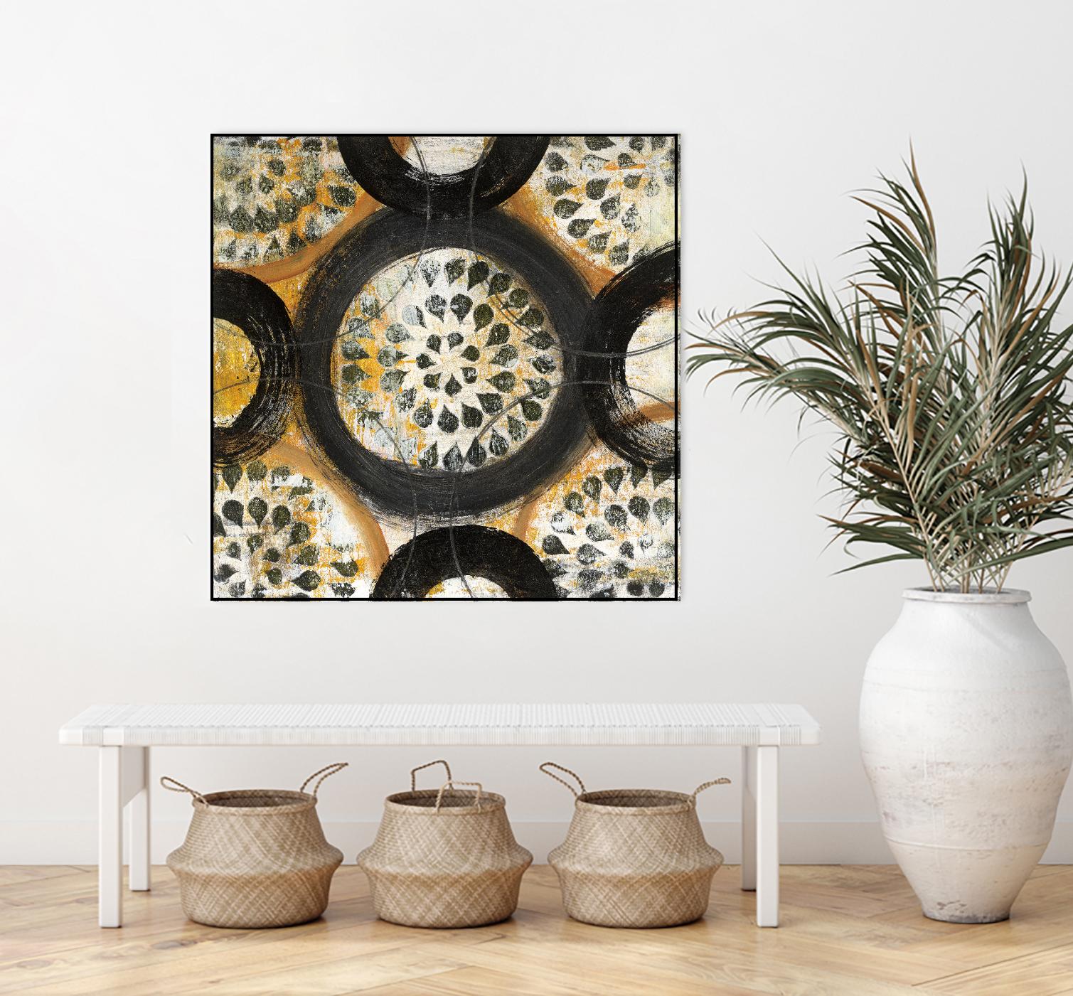 Inner Layer I by Cheryl Warrick on GIANT ART - yellow abstract