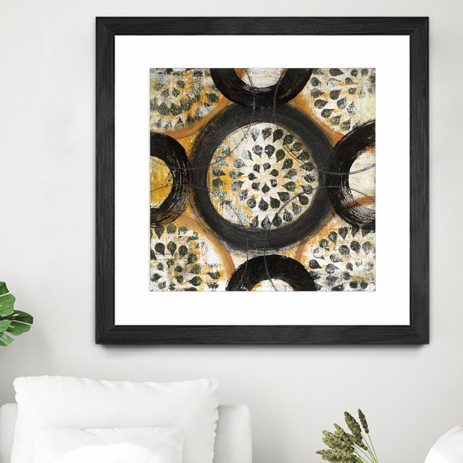 Inner Layer I by Cheryl Warrick on GIANT ART - yellow abstract
