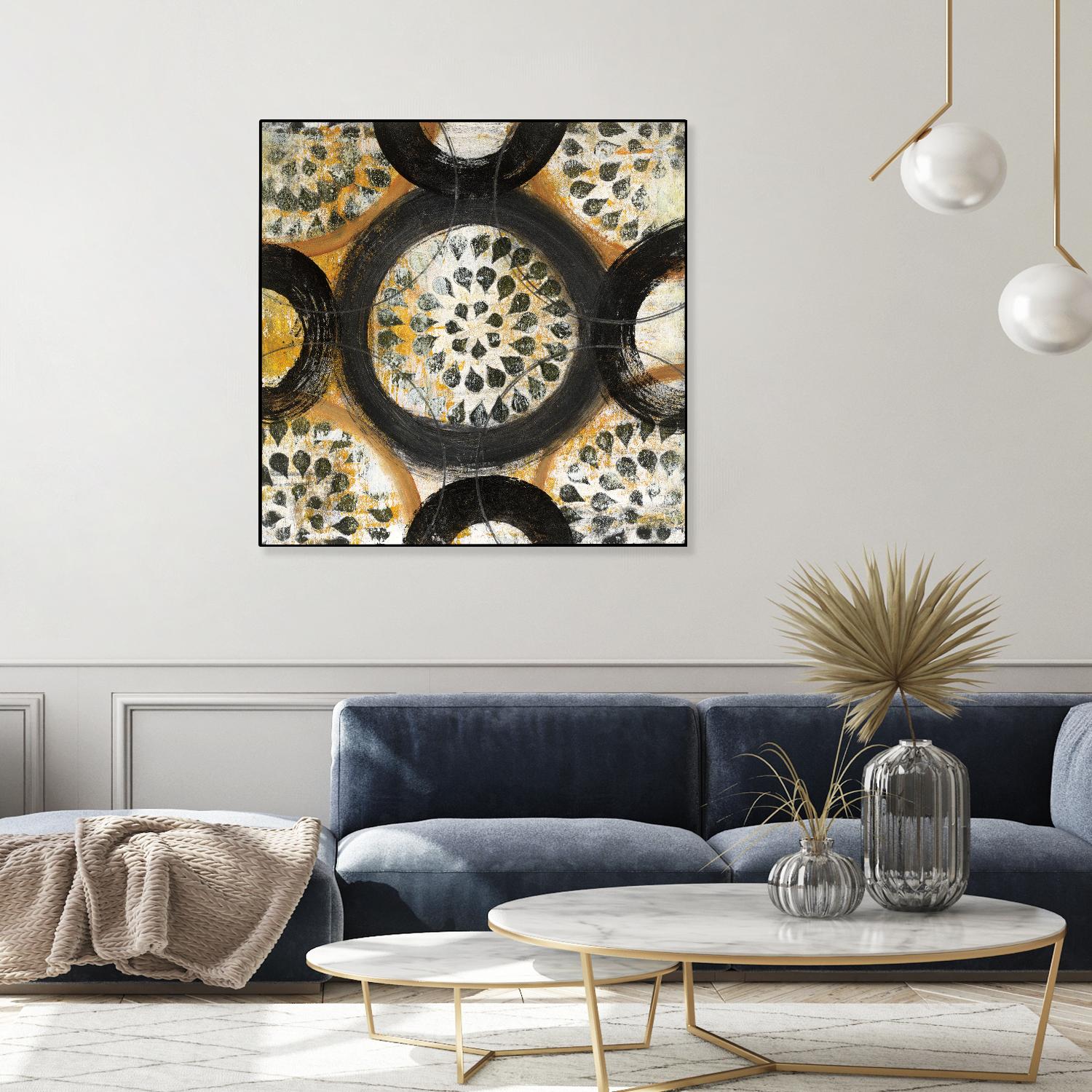 Inner Layer I by Cheryl Warrick on GIANT ART - yellow abstract