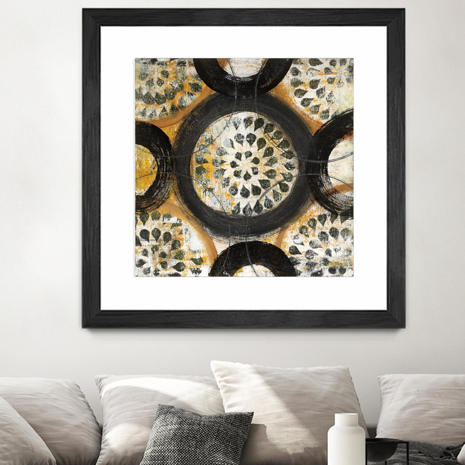 Inner Layer I by Cheryl Warrick on GIANT ART - yellow abstract