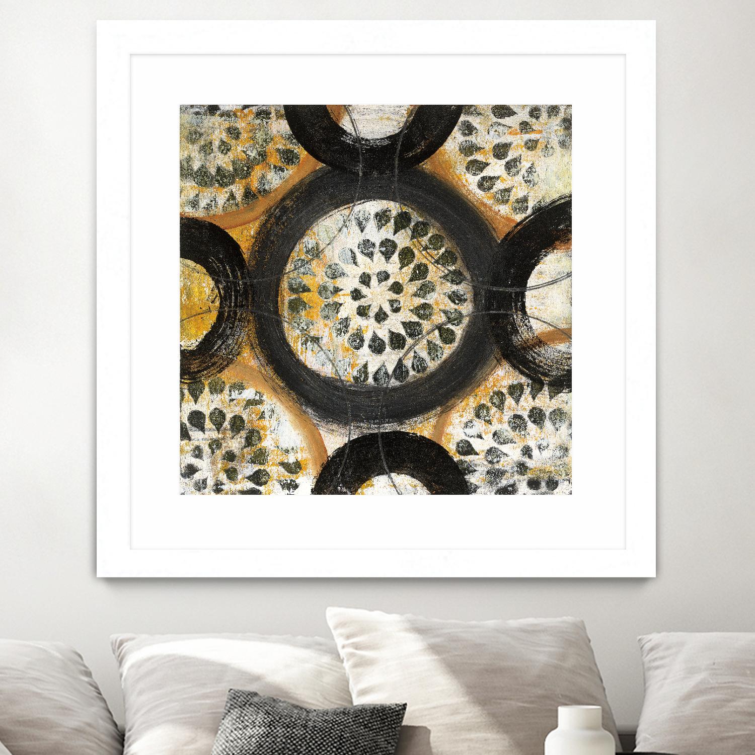 Inner Layer I by Cheryl Warrick on GIANT ART - yellow abstract