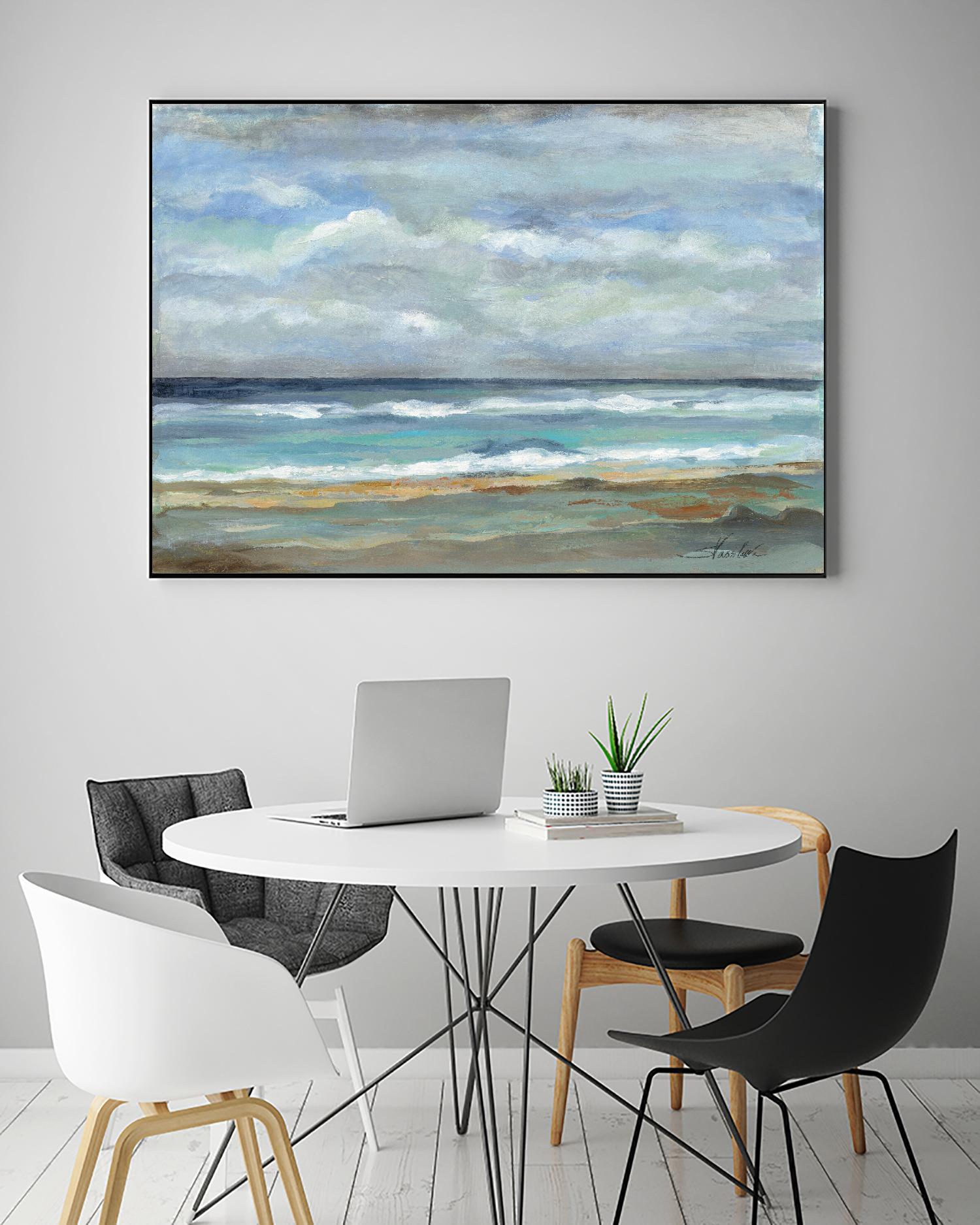 Seashore by Silvia Vassileva on GIANT ART - beige sea scene