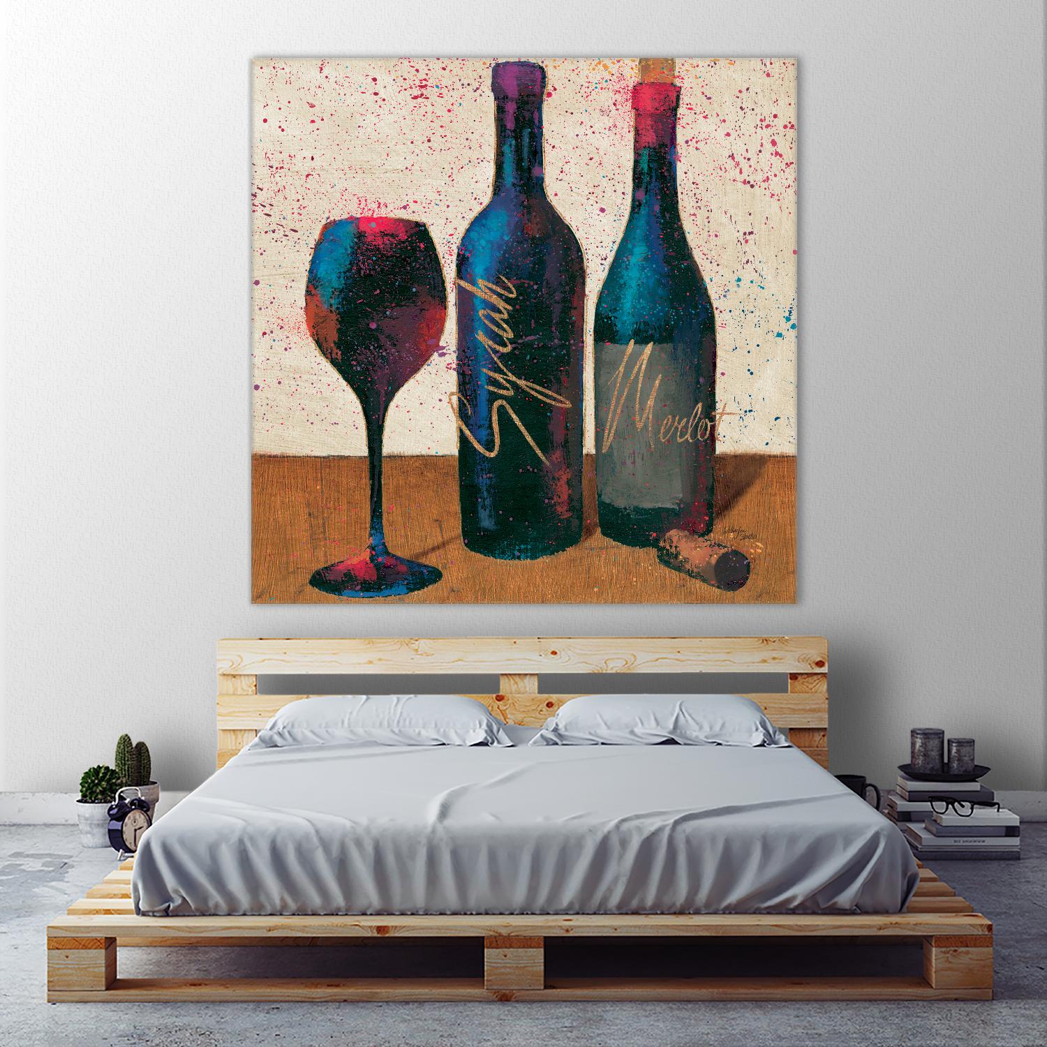 Wine Splash Light II by Wellington Studio on GIANT ART - blue fruit-food-drink