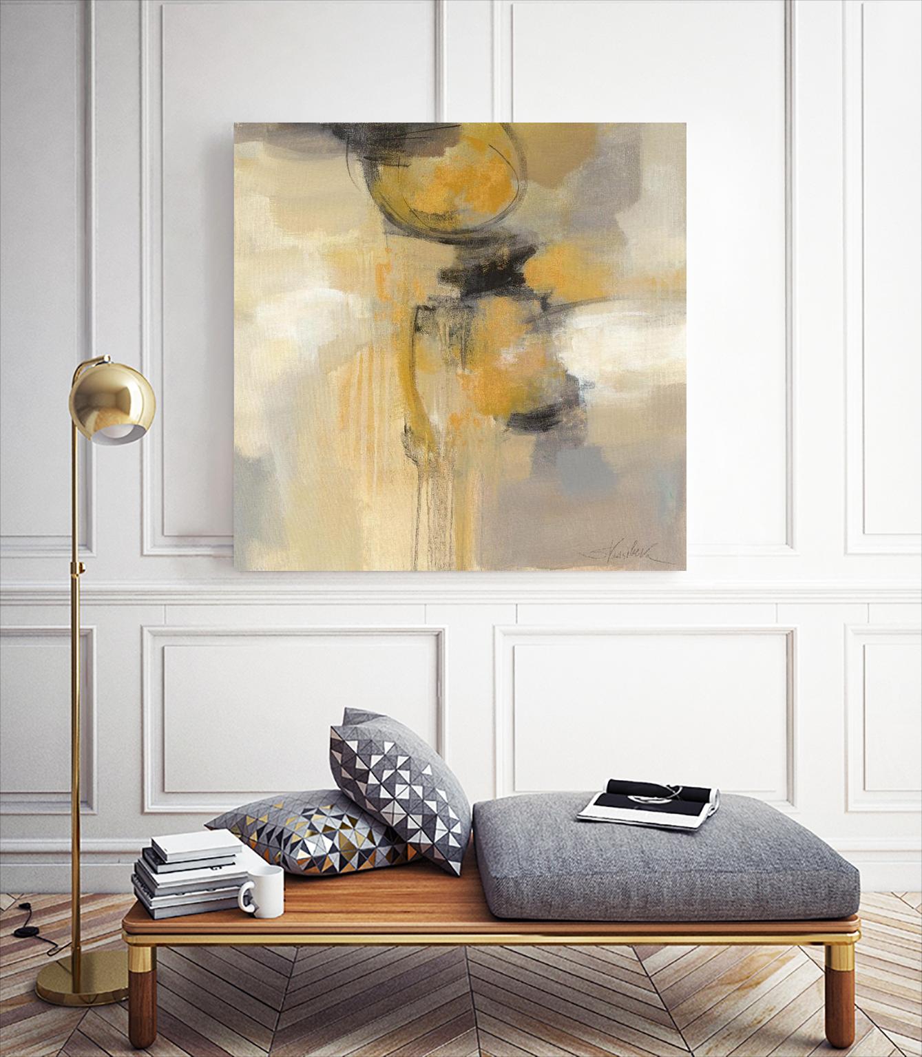 Solar Path I by Silvia Vassileva on GIANT ART - beige abstract