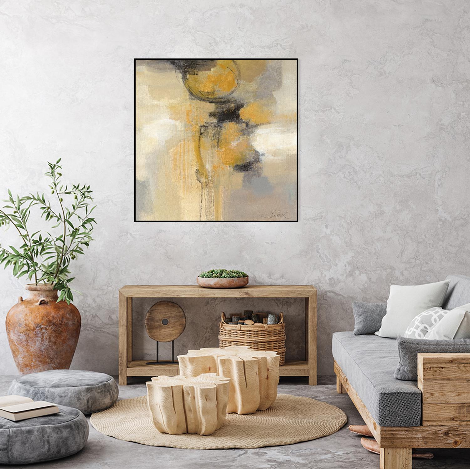 Solar Path I by Silvia Vassileva on GIANT ART - beige abstract