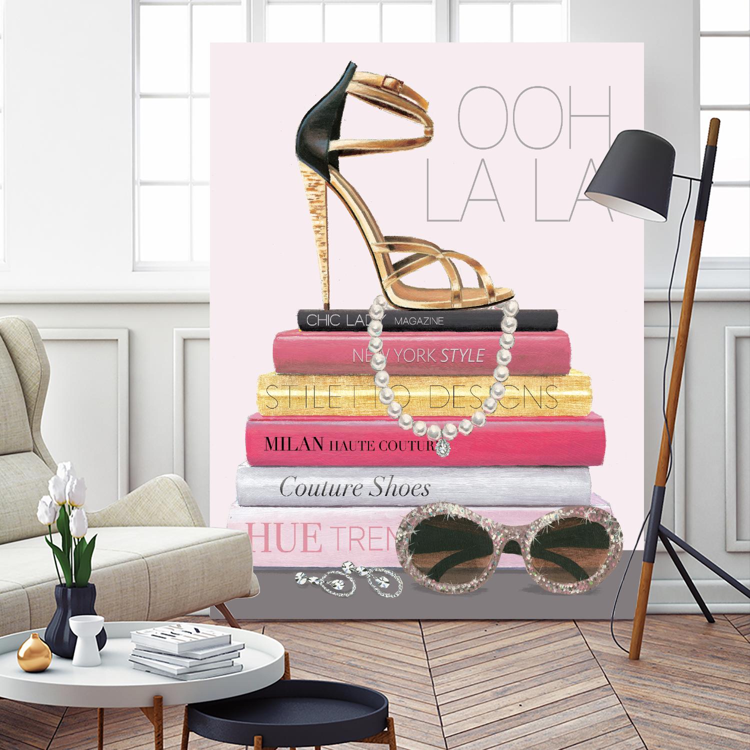 Paris Style I Gold and Black by Marco Fabiano on GIANT ART - grey fashion