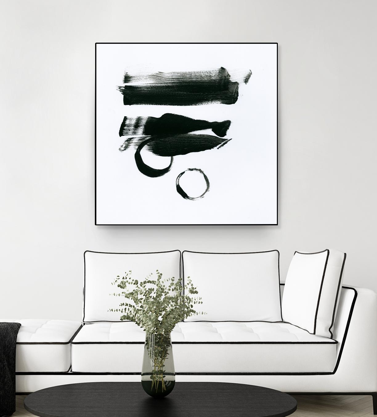 Gold and Black Elements 16 by Mike Schick on GIANT ART - black abstract