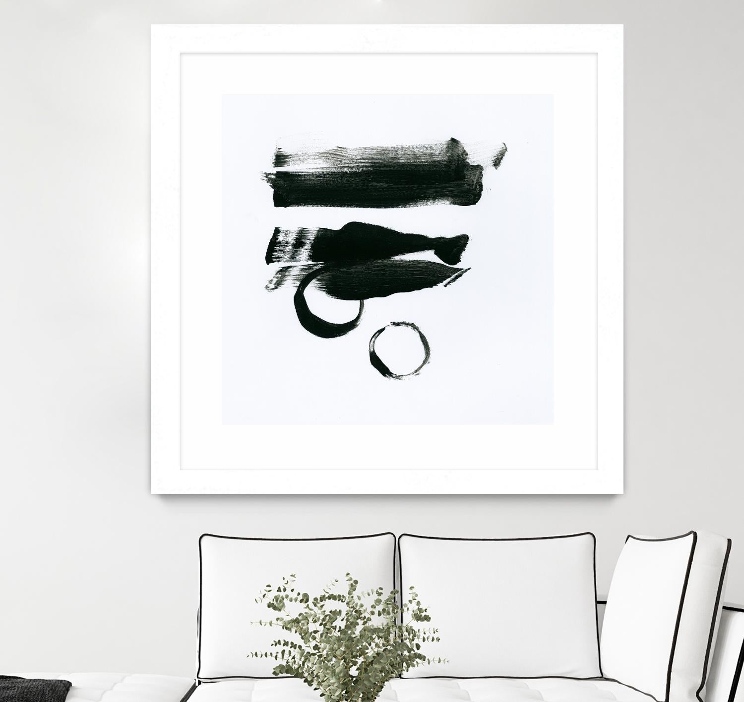 Gold and Black Elements 16 by Mike Schick on GIANT ART - black abstract