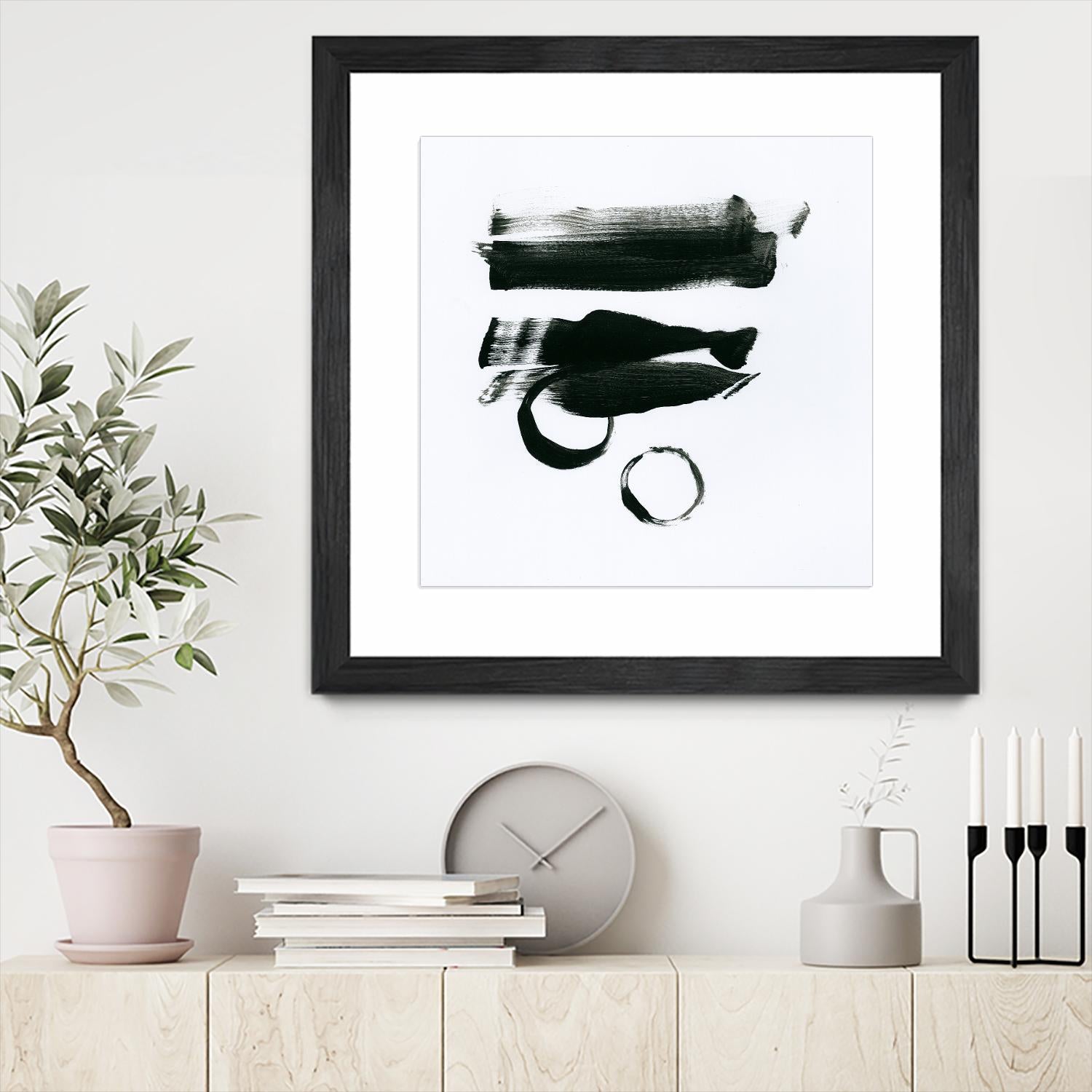 Gold and Black Elements 16 by Mike Schick on GIANT ART - black abstract