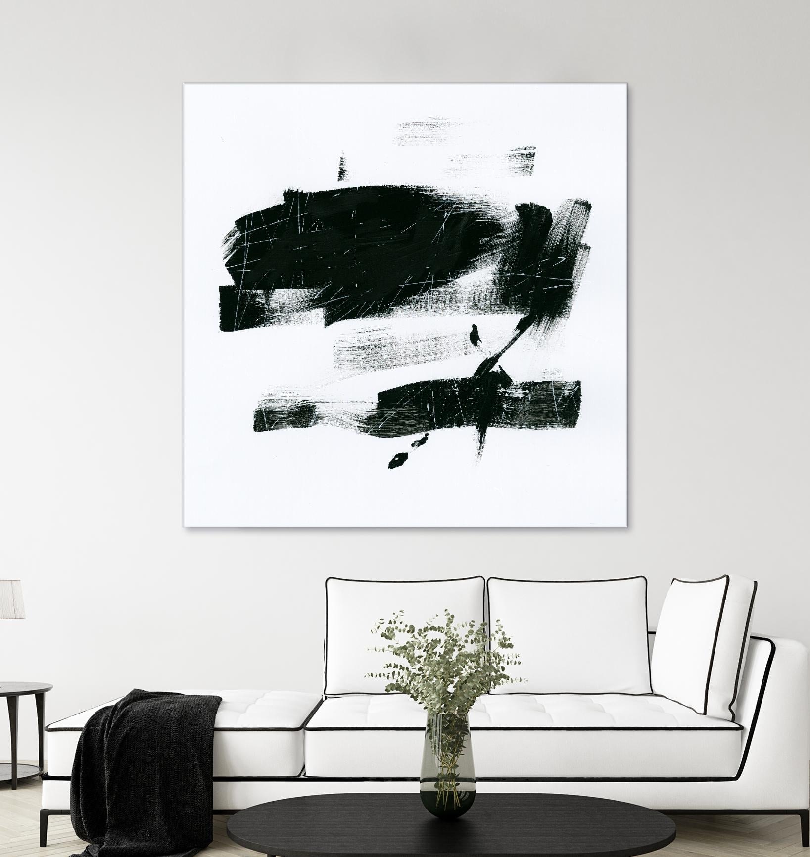 Gold and Black Elements 20 by Mike Schick on GIANT ART - black abstract