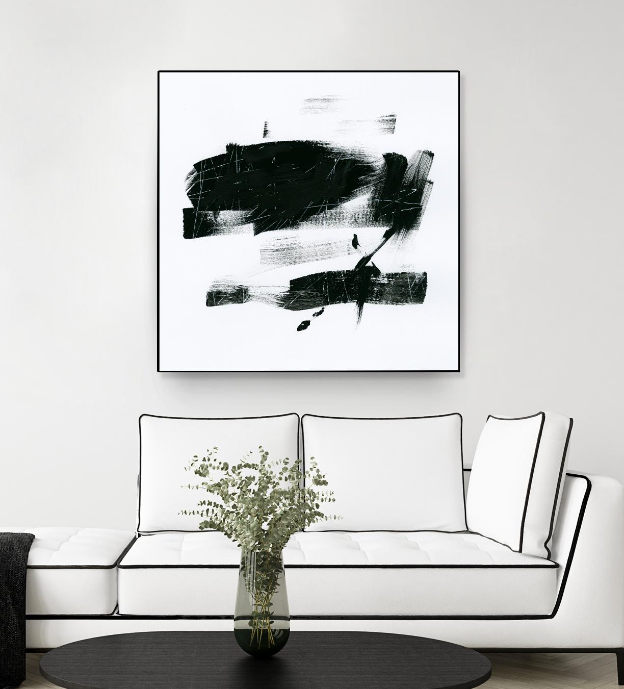 Gold and Black Elements 20 by Mike Schick on GIANT ART - black abstract