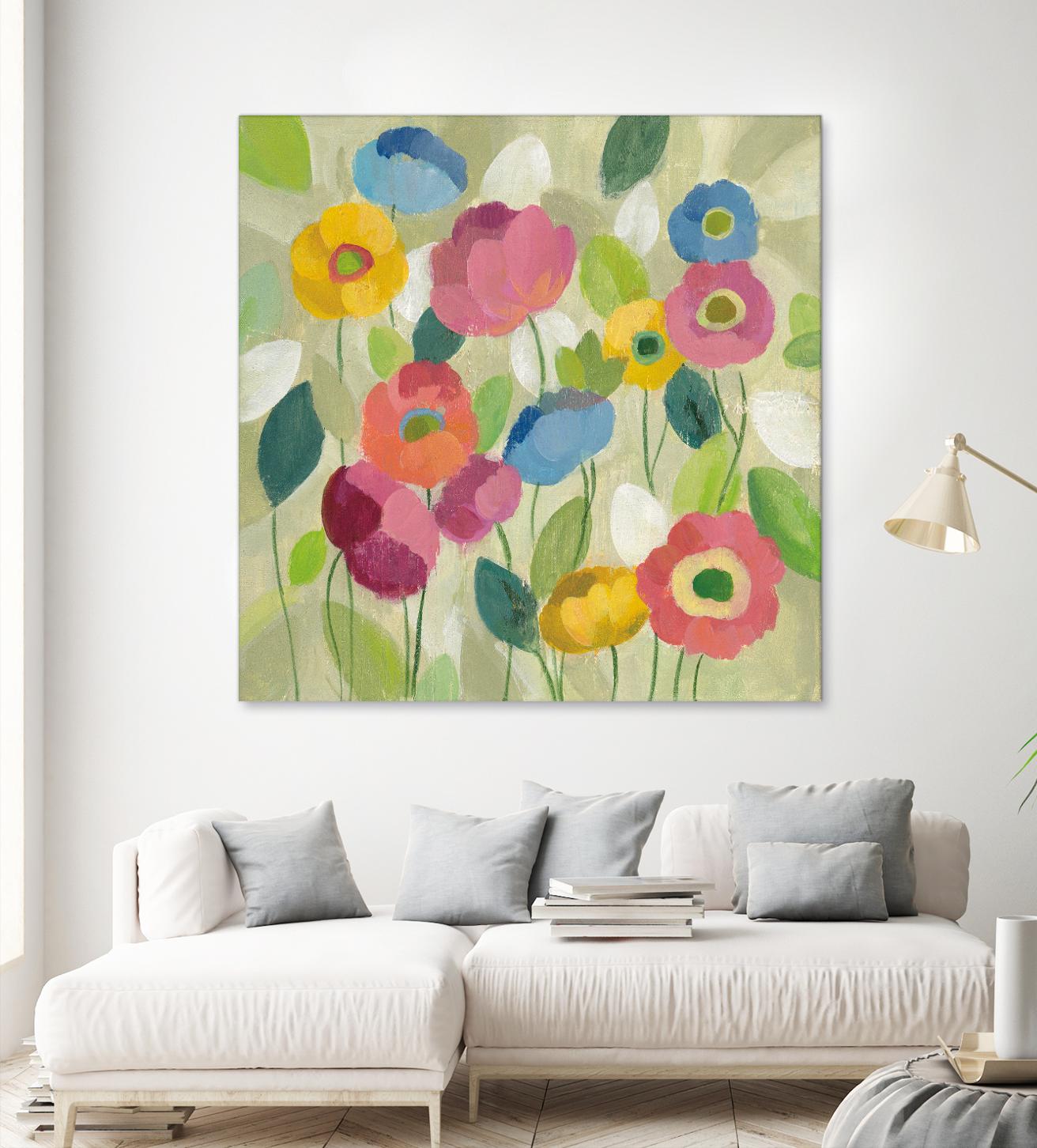 Fairy Tale Flowers I by Silvia Vassileva on GIANT ART - green floral