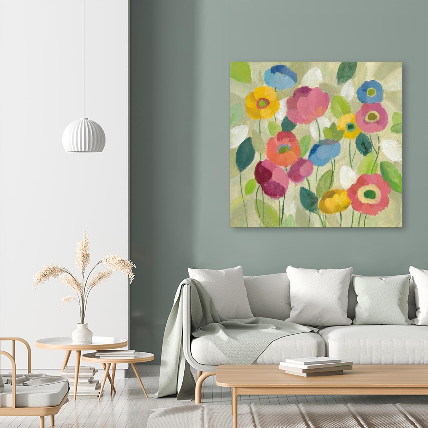 Fairy Tale Flowers I by Silvia Vassileva on GIANT ART - green floral