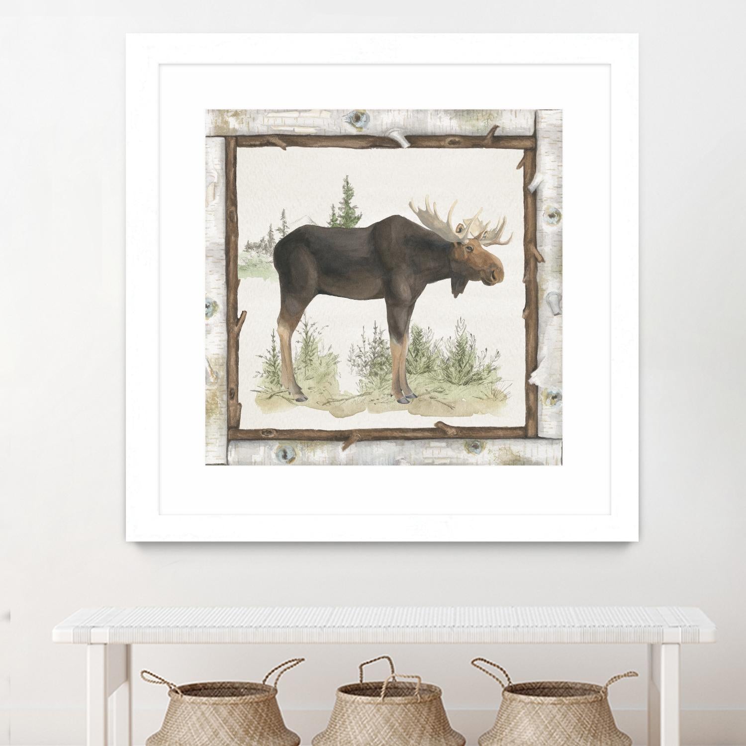 Family Cabin III by Beth Grove on GIANT ART - beige country look