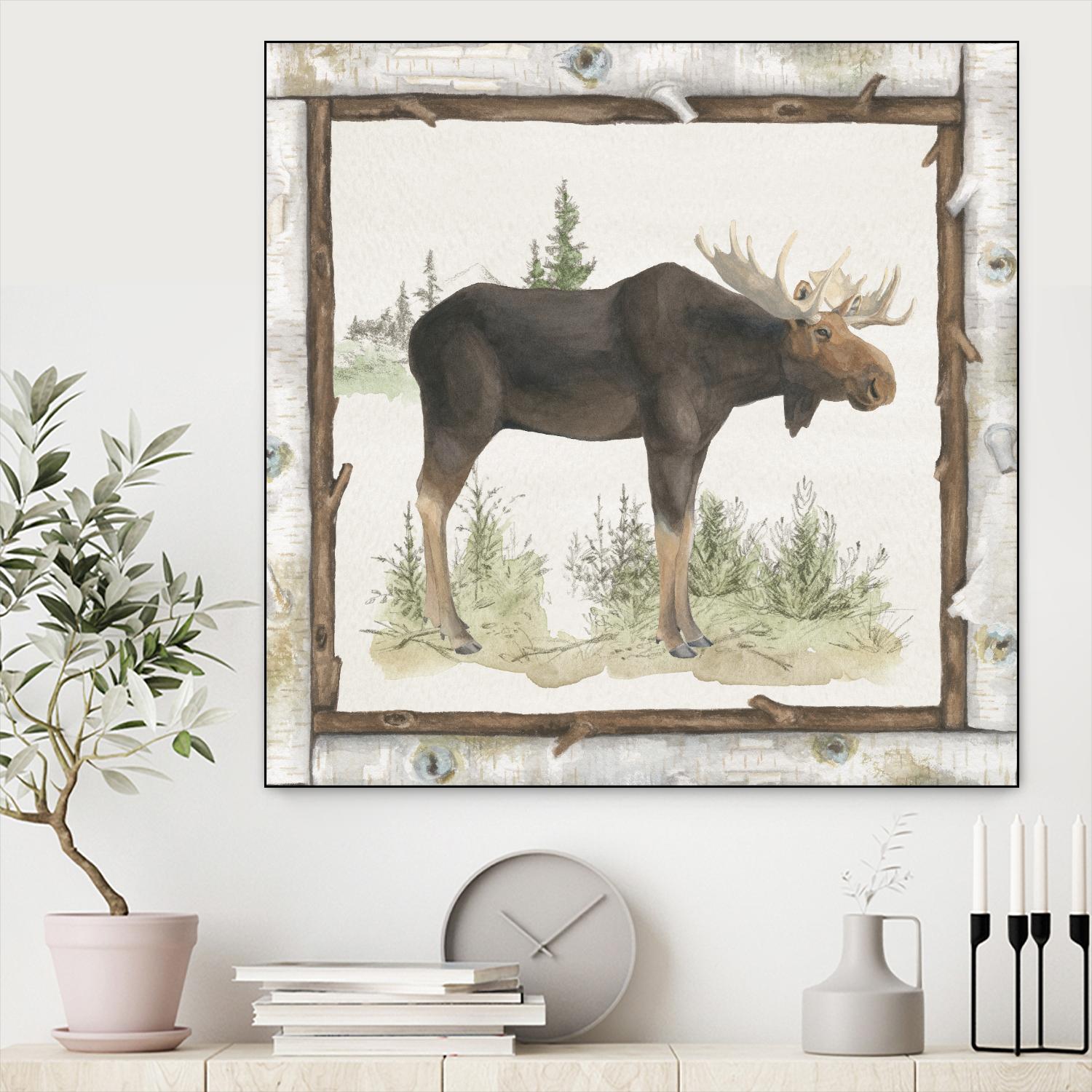 Family Cabin III by Beth Grove on GIANT ART - beige country look