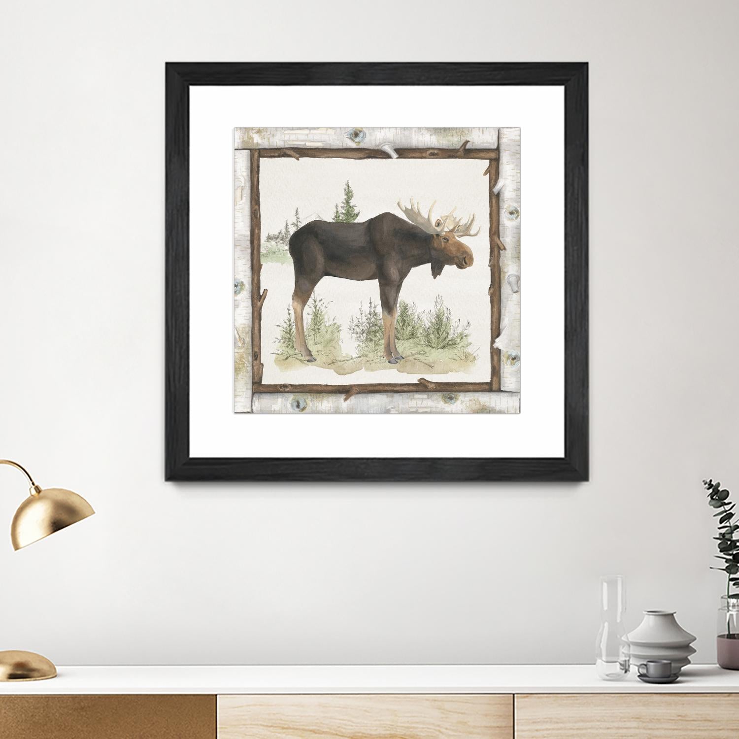 Family Cabin III by Beth Grove on GIANT ART - beige country look