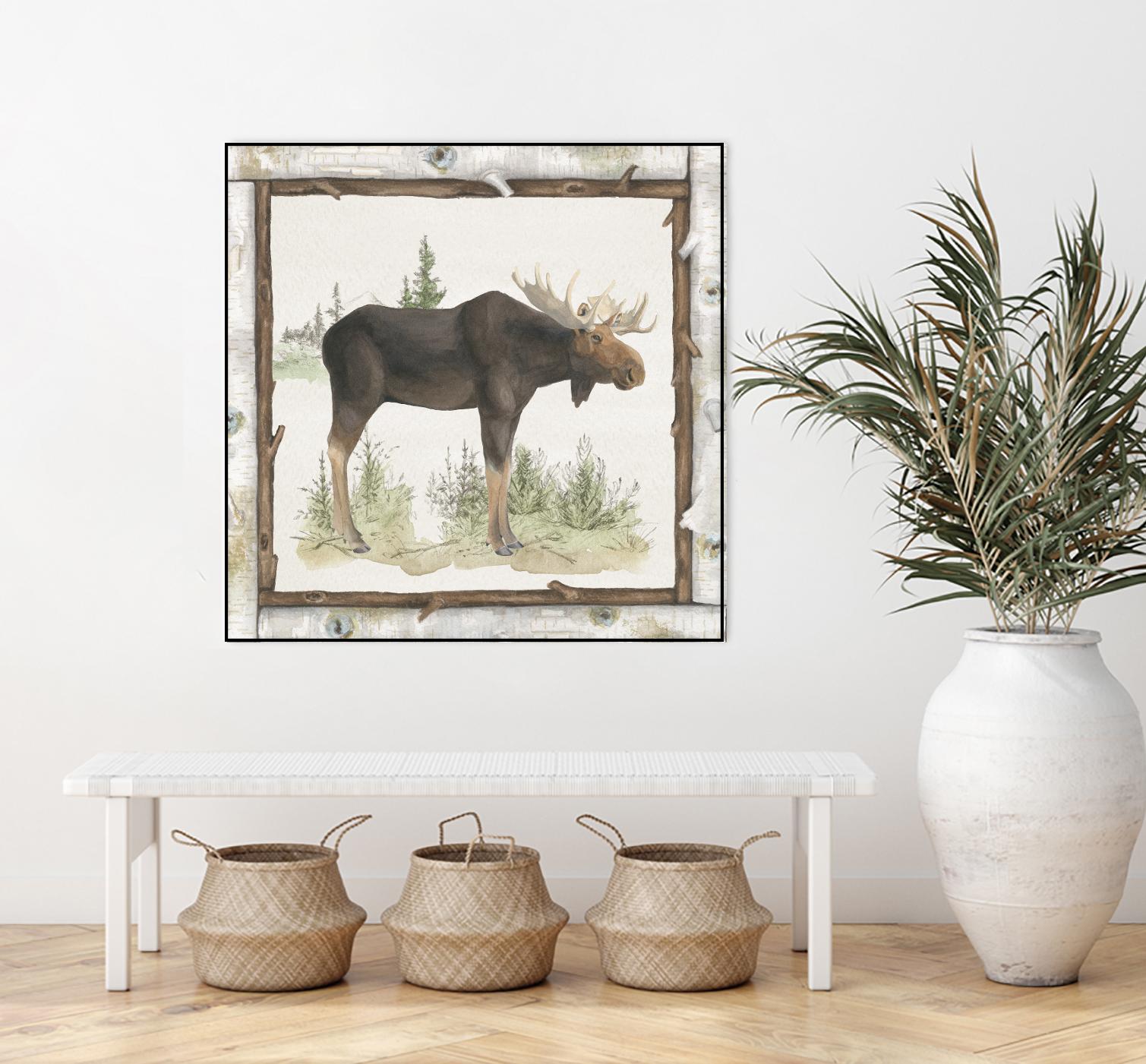 Family Cabin III by Beth Grove on GIANT ART - beige country look