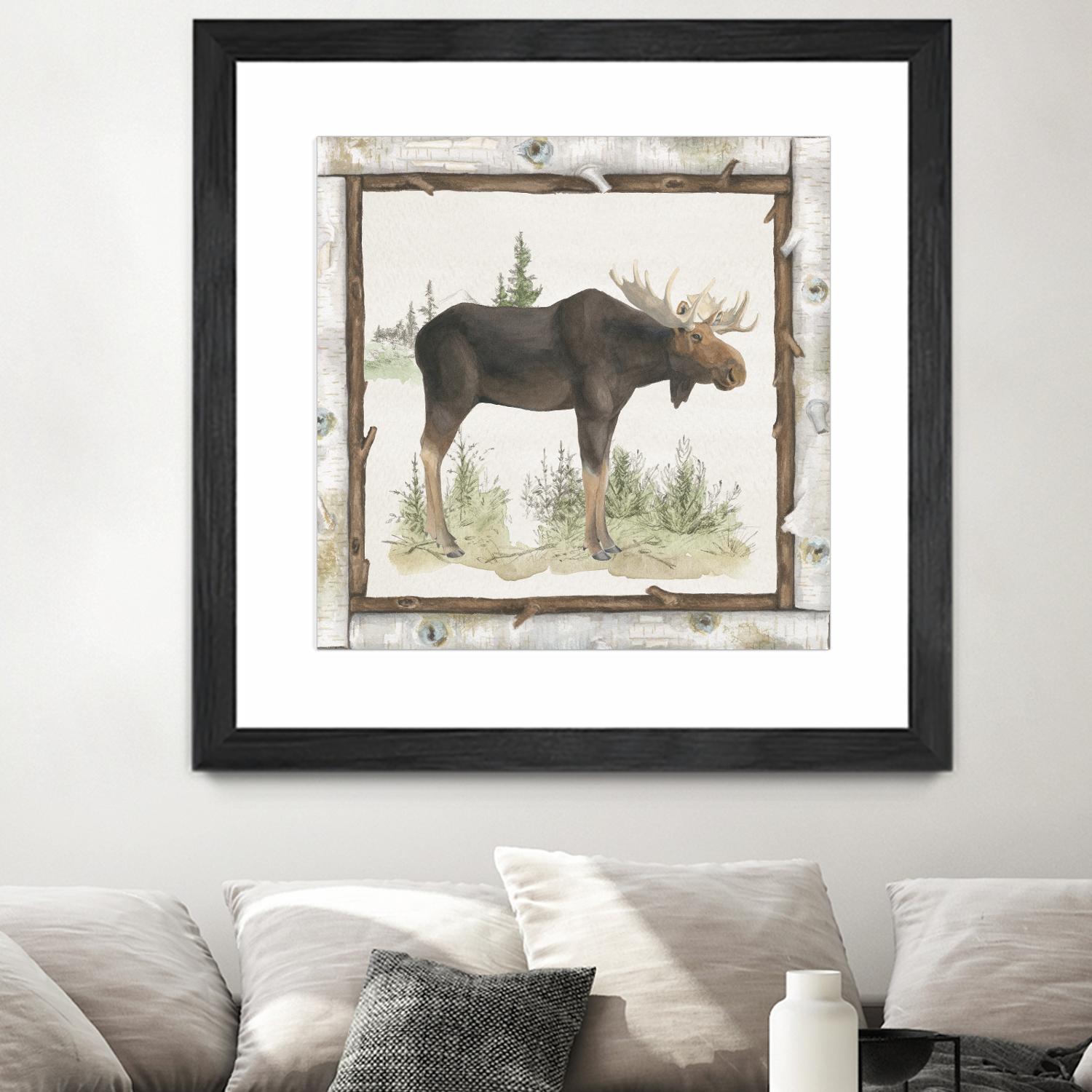 Family Cabin III by Beth Grove on GIANT ART - beige country look