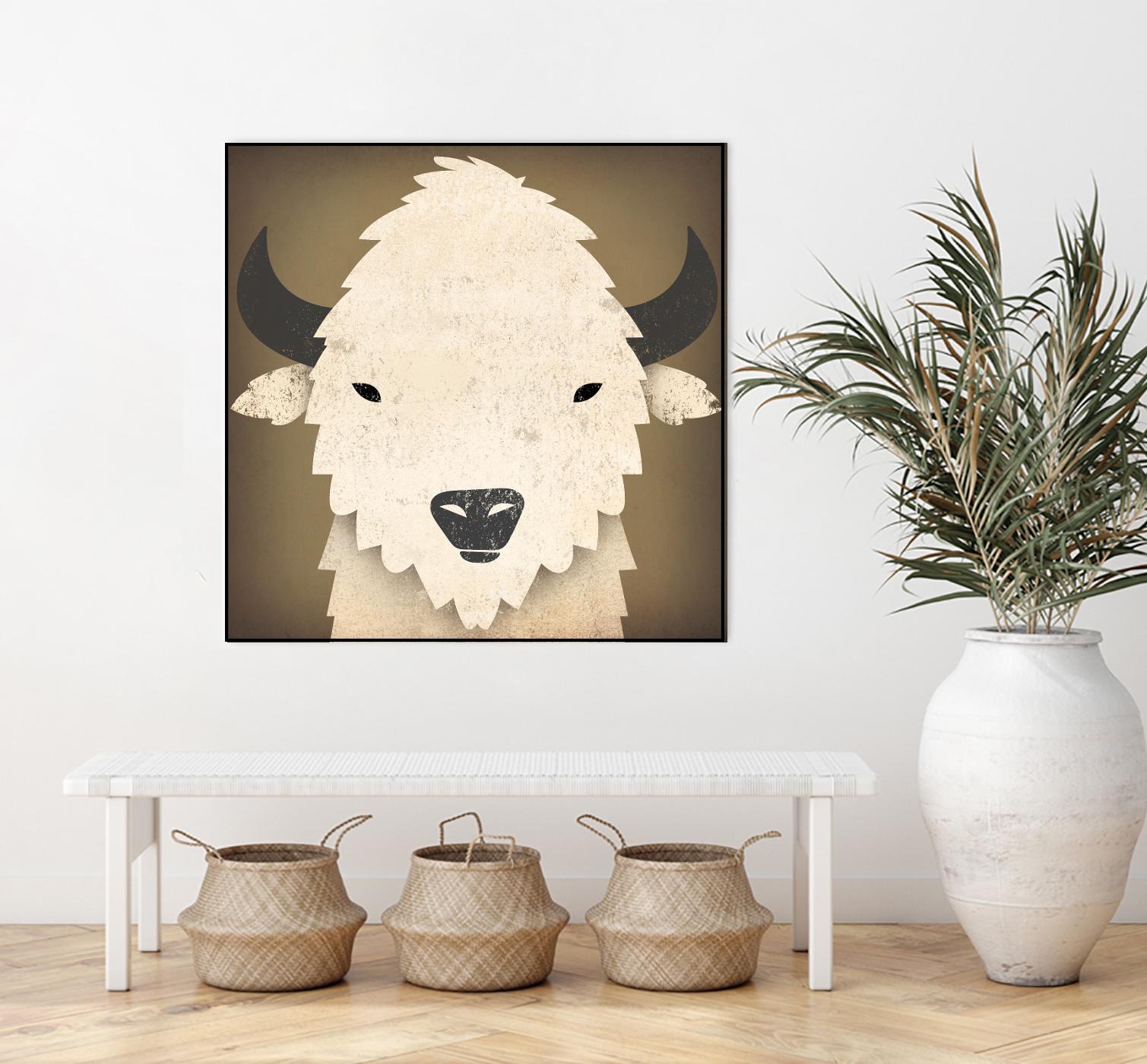 Buffalo I by Ryan Fowler on GIANT ART - brown animals