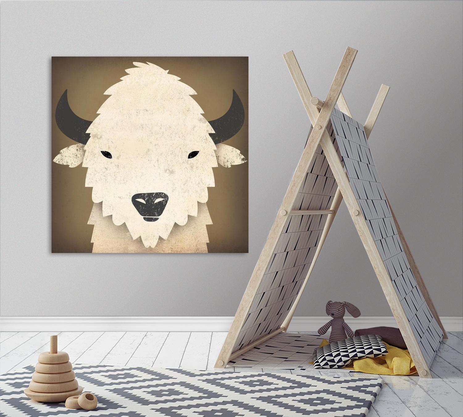 Buffalo I by Ryan Fowler on GIANT ART - beige animals