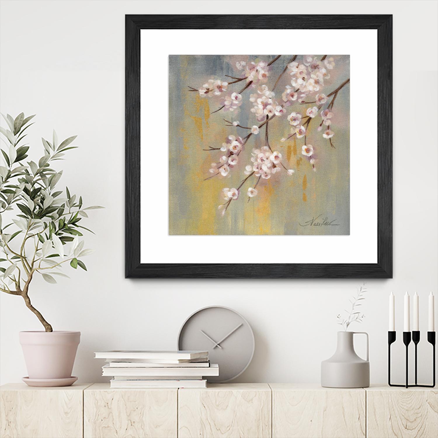 Cherry Cloud I by Silvia Vassileva on GIANT ART - yellow floral