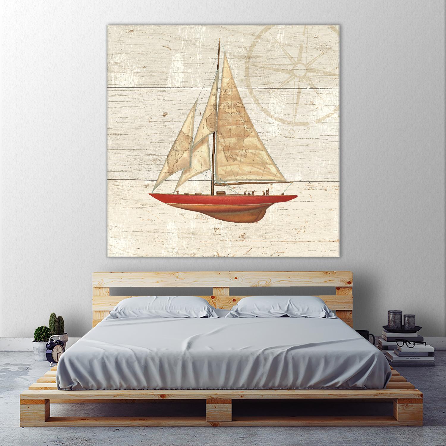 Nautique II by James Wiens on GIANT ART - beige nautical