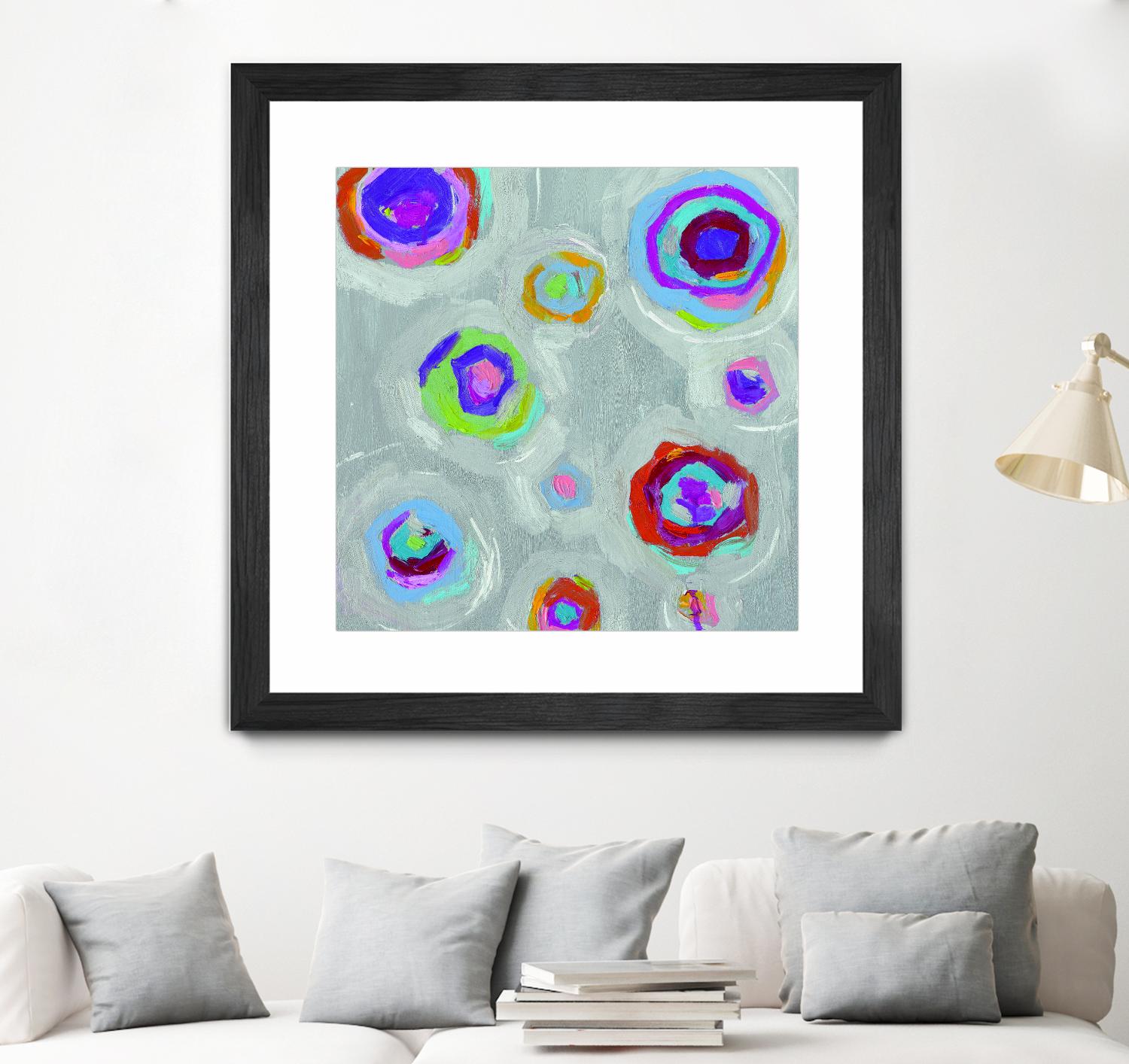 Frolic I Crop by Portfolio on GIANT ART - pink abstract