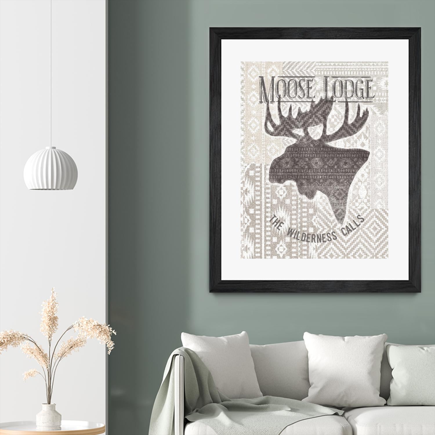 Soft Lodge V by Janelle Penner on GIANT ART - beige country look