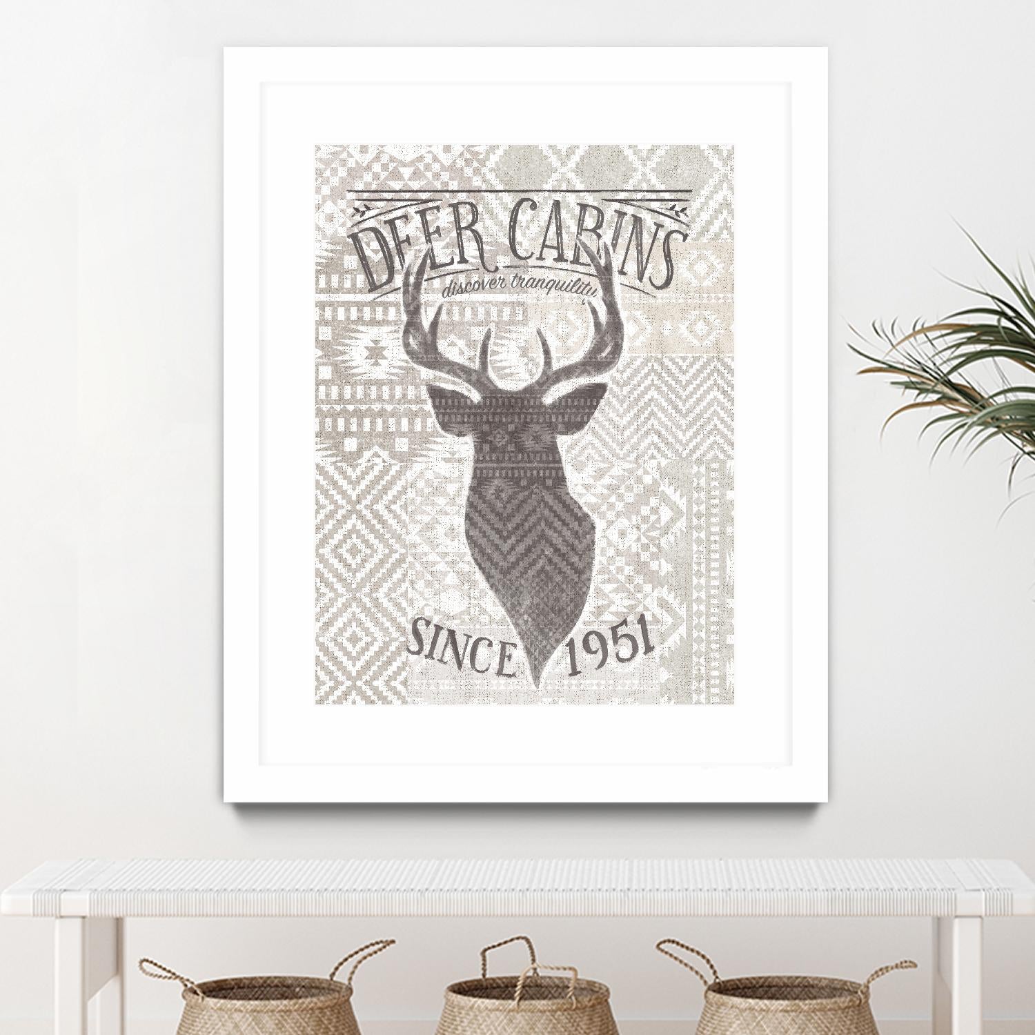 Soft Lodge VI by Janelle Penner on GIANT ART - beige country look