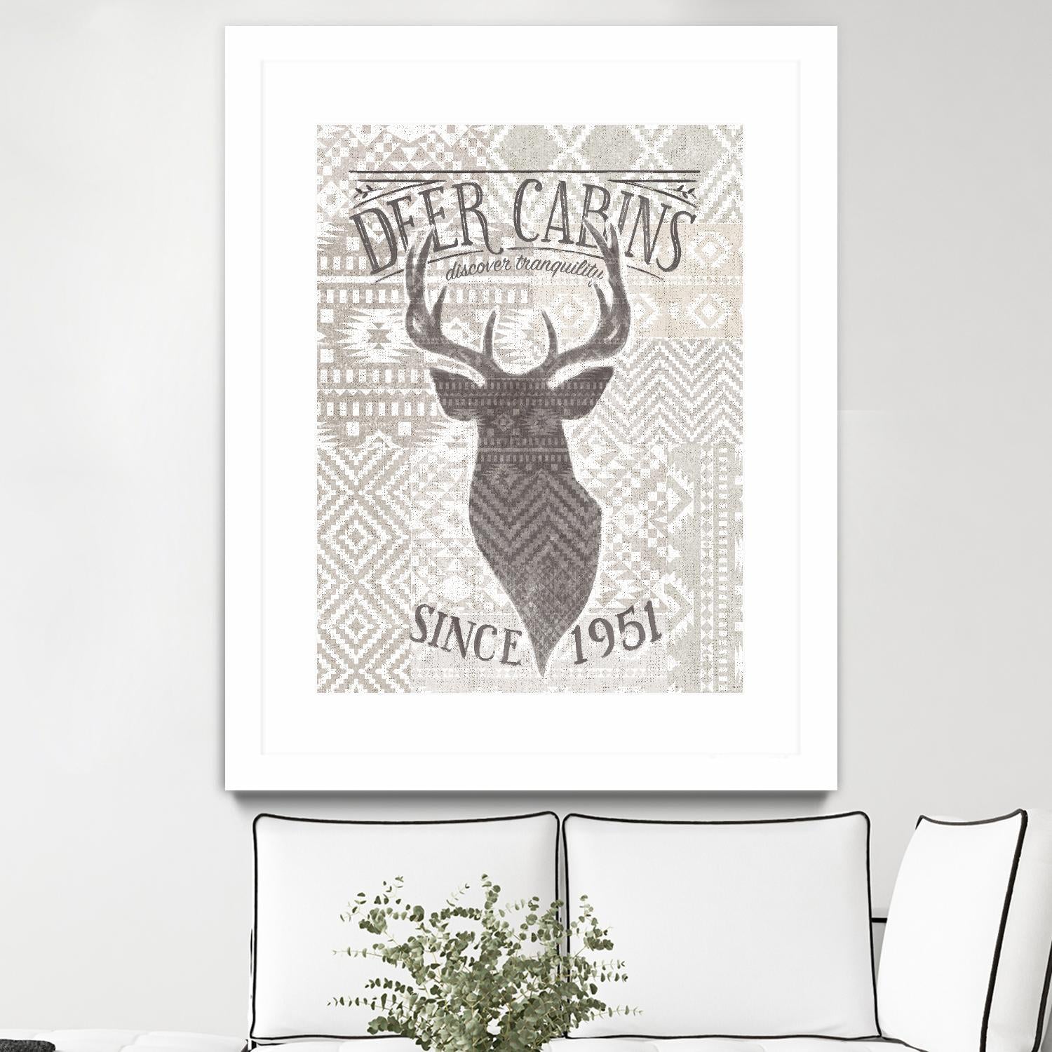 Soft Lodge VI by Janelle Penner on GIANT ART - beige country look