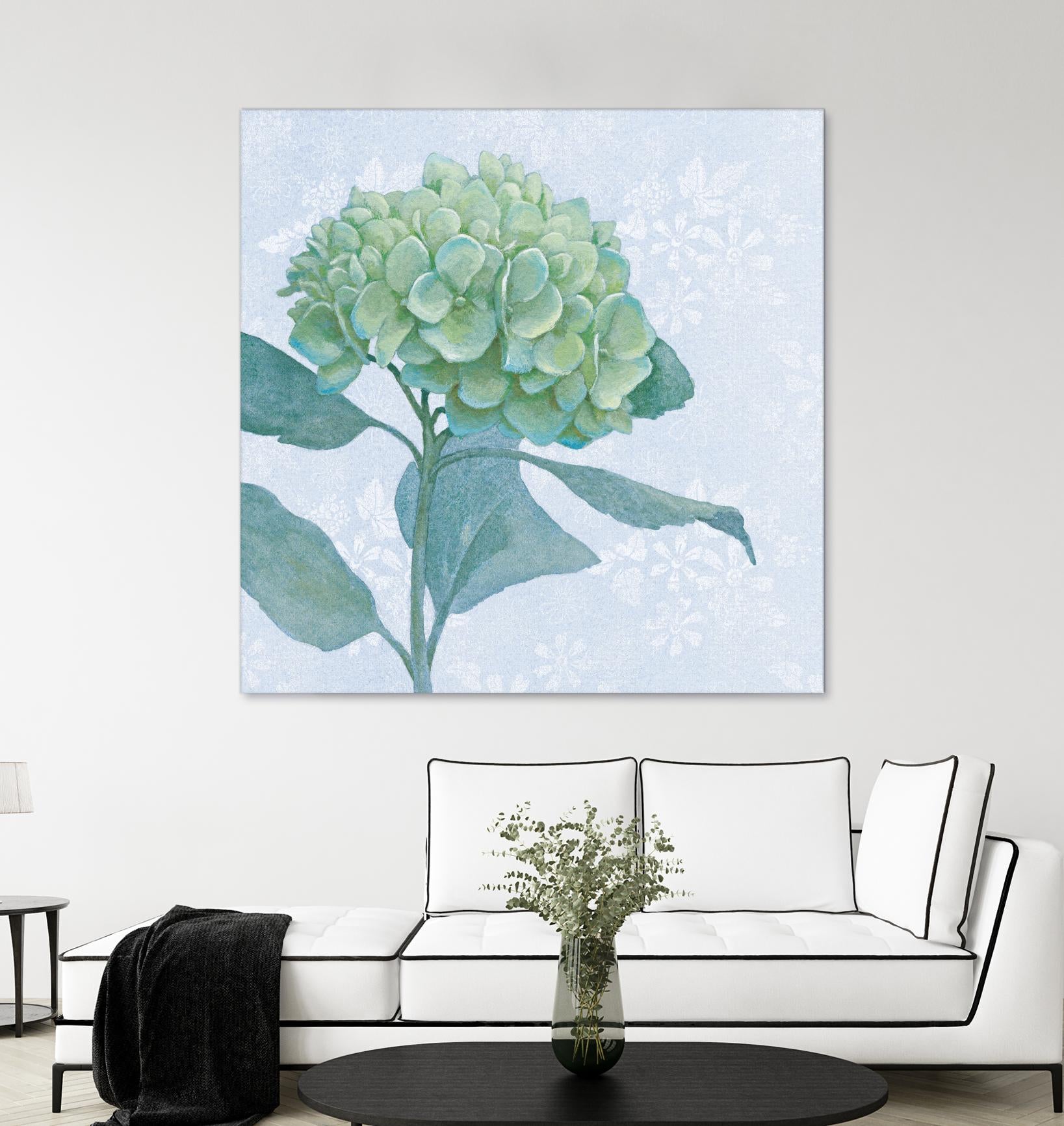 Blue Hydrangea I by Beth Grove on GIANT ART - green floral