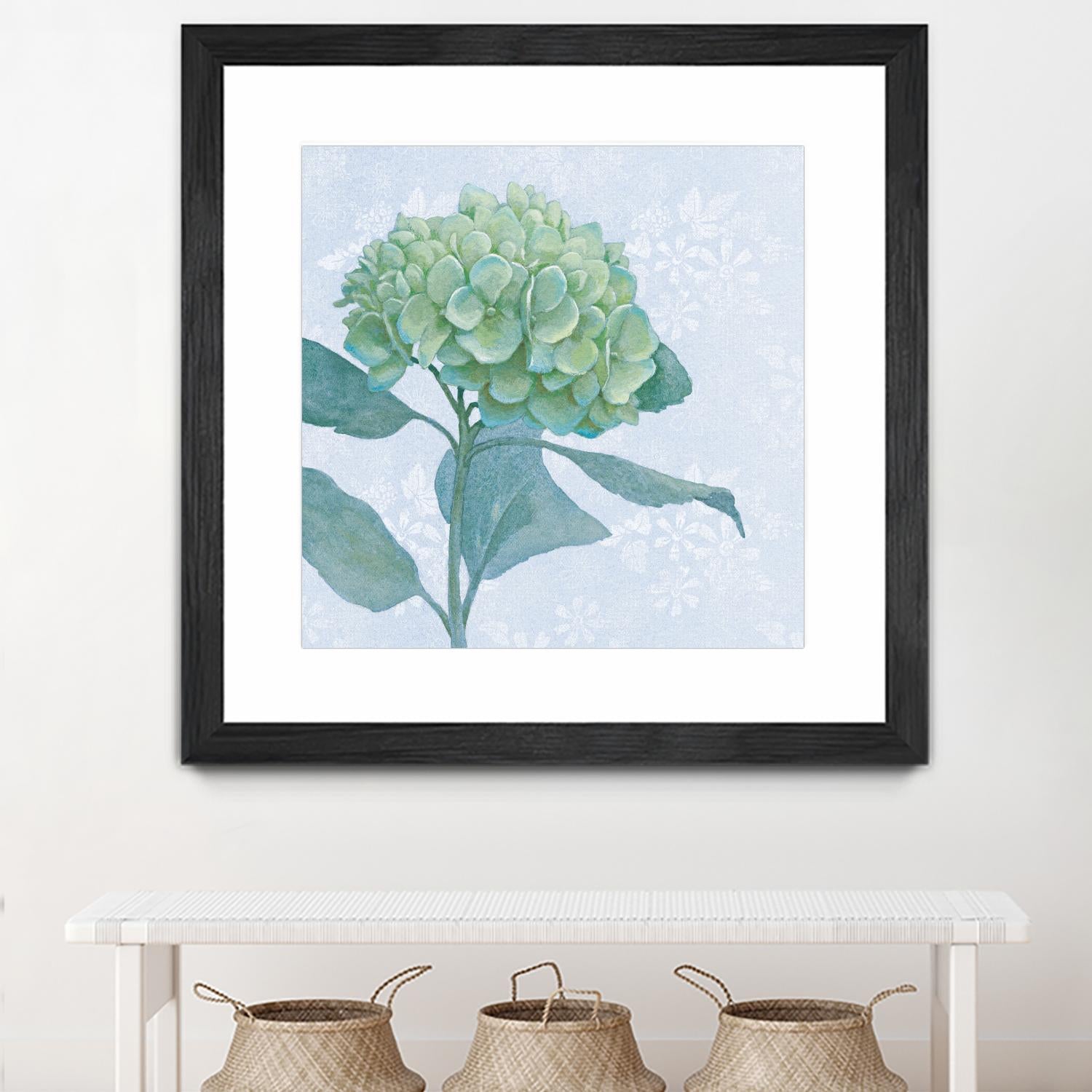 Blue Hydrangea I by Beth Grove on GIANT ART - green floral