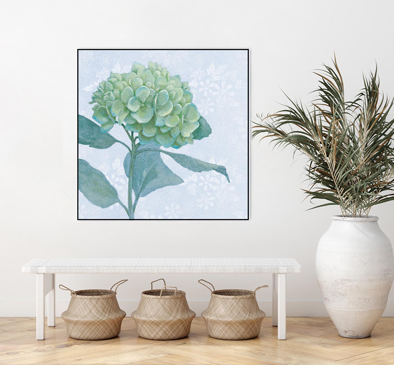 Blue Hydrangea I by Beth Grove on GIANT ART - green floral