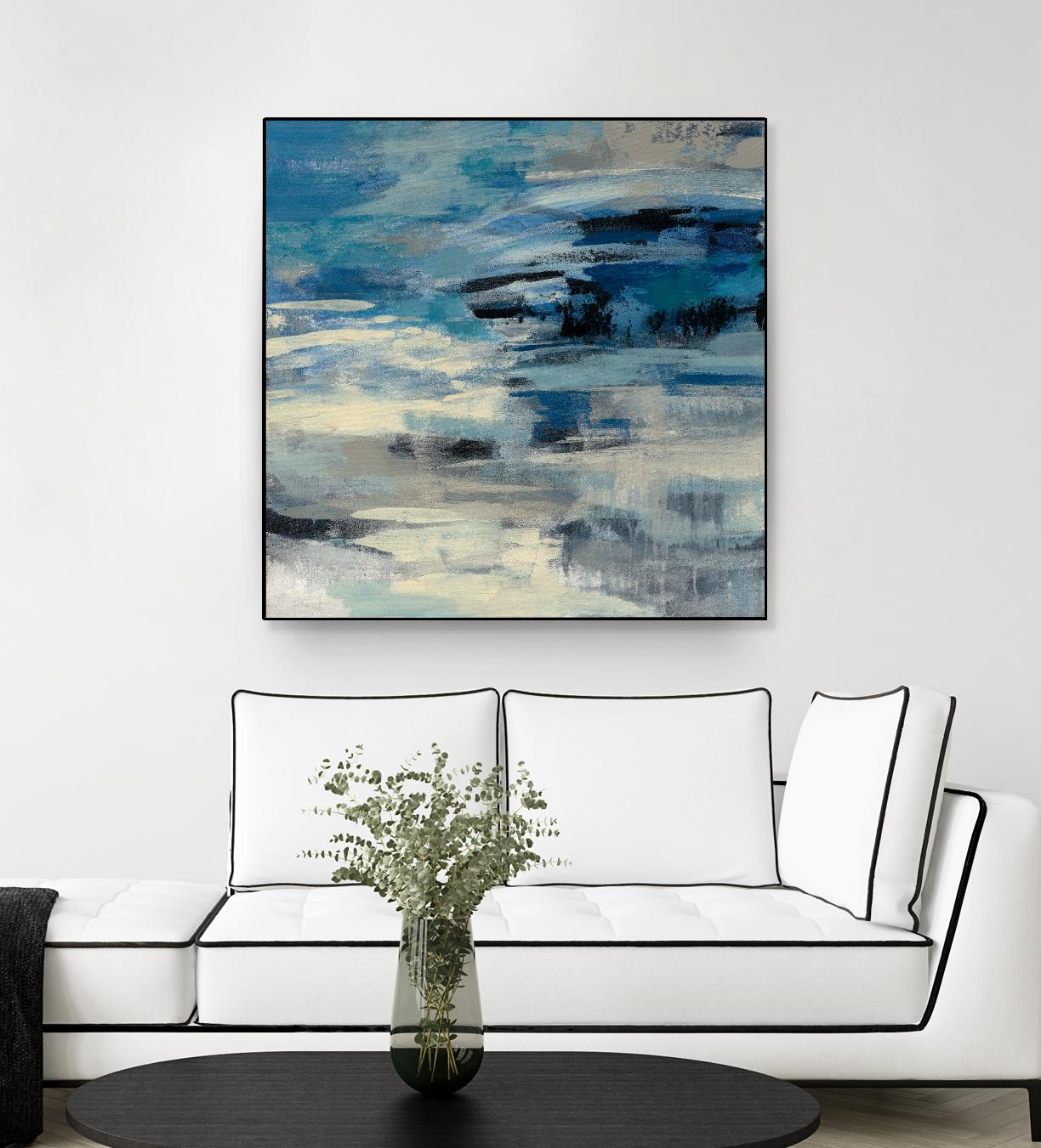 Indigo Wave by Silvia Vassileva on GIANT ART - black abstract