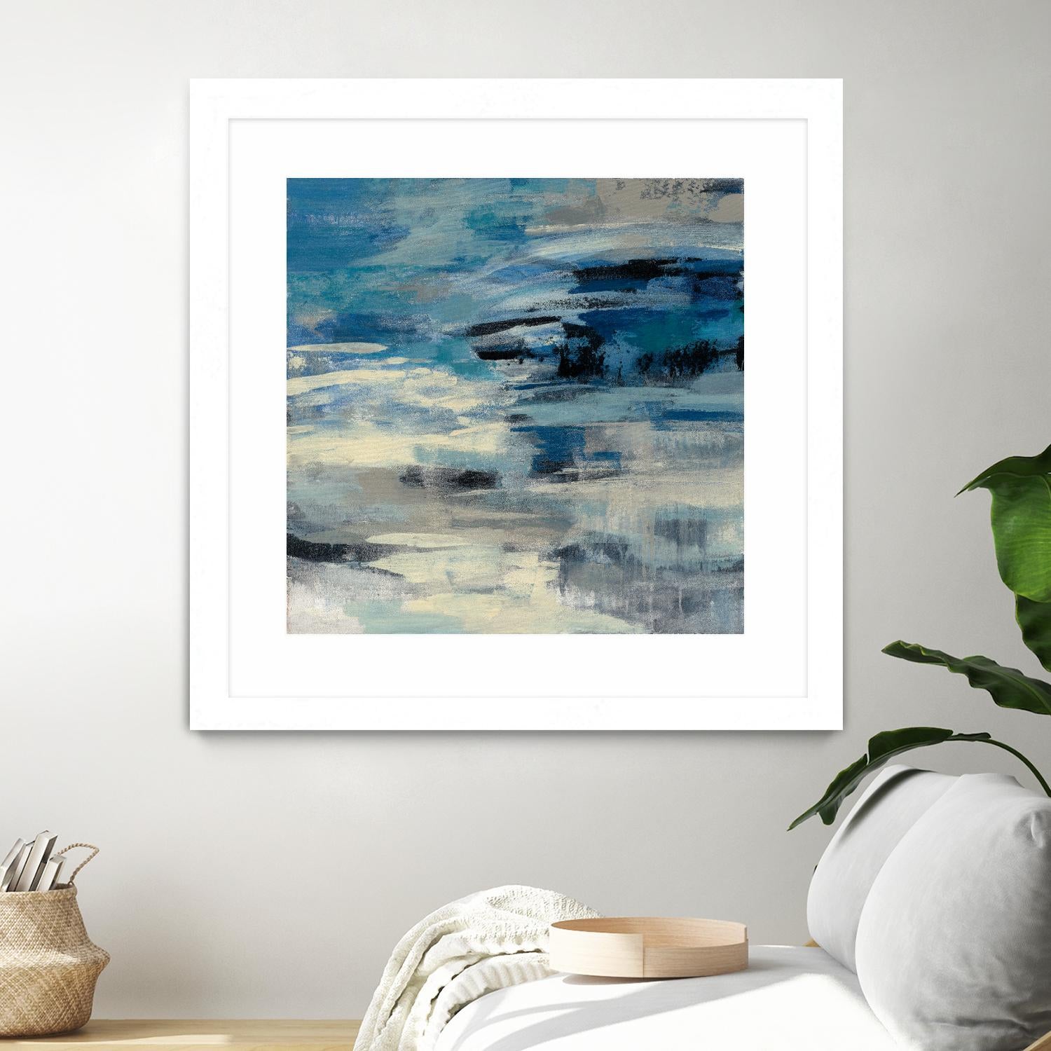 Indigo Wave by Silvia Vassileva on GIANT ART - black abstract