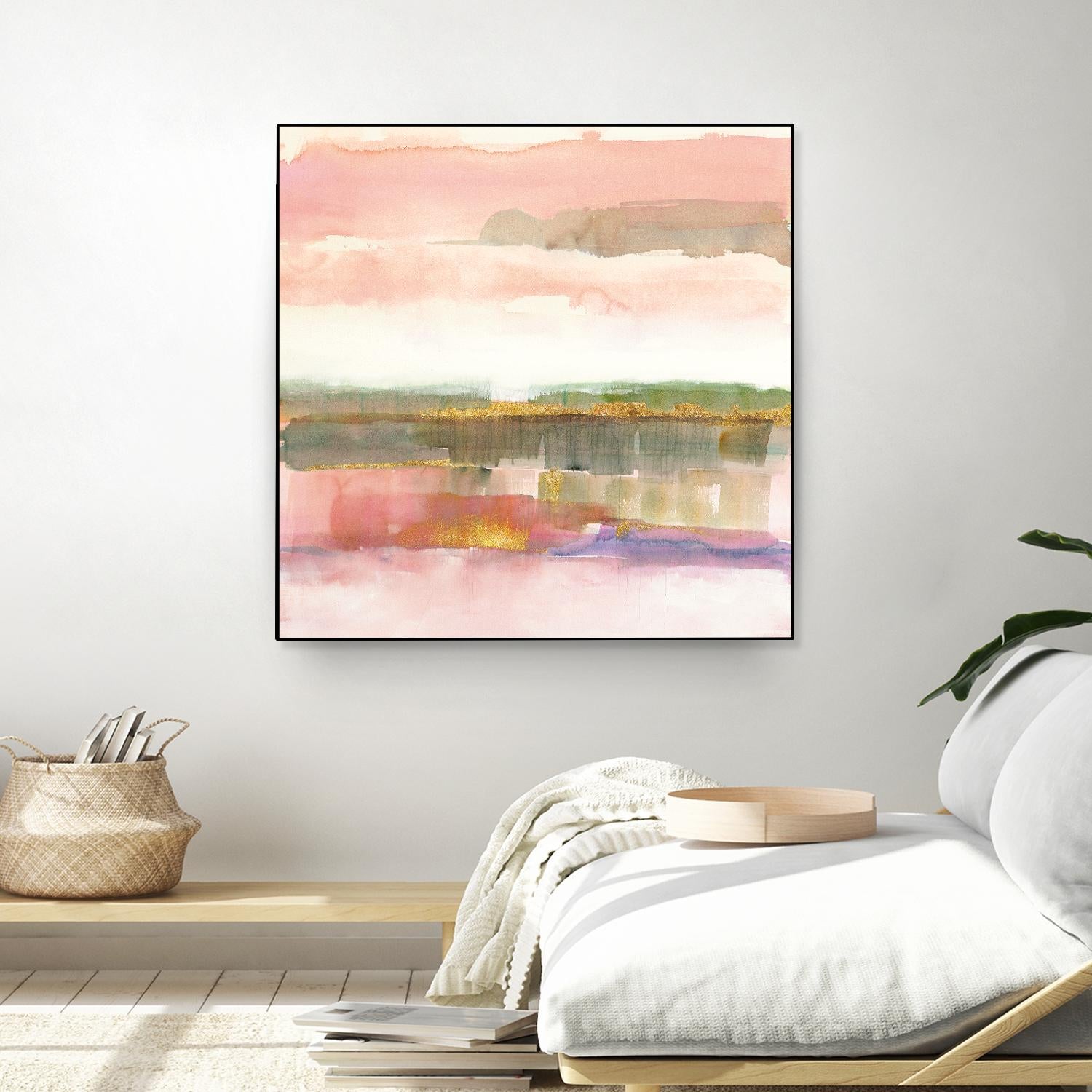 Influence of Line by Mike Schick on GIANT ART - green abstract