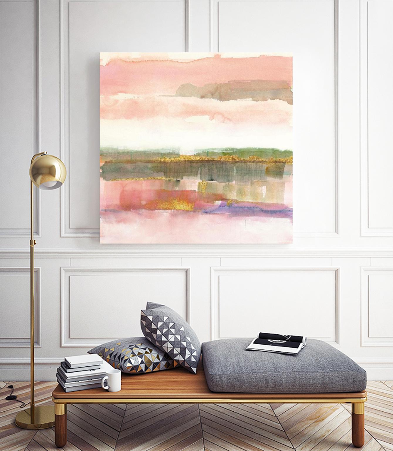 Influence of Line by Mike Schick on GIANT ART - green abstract