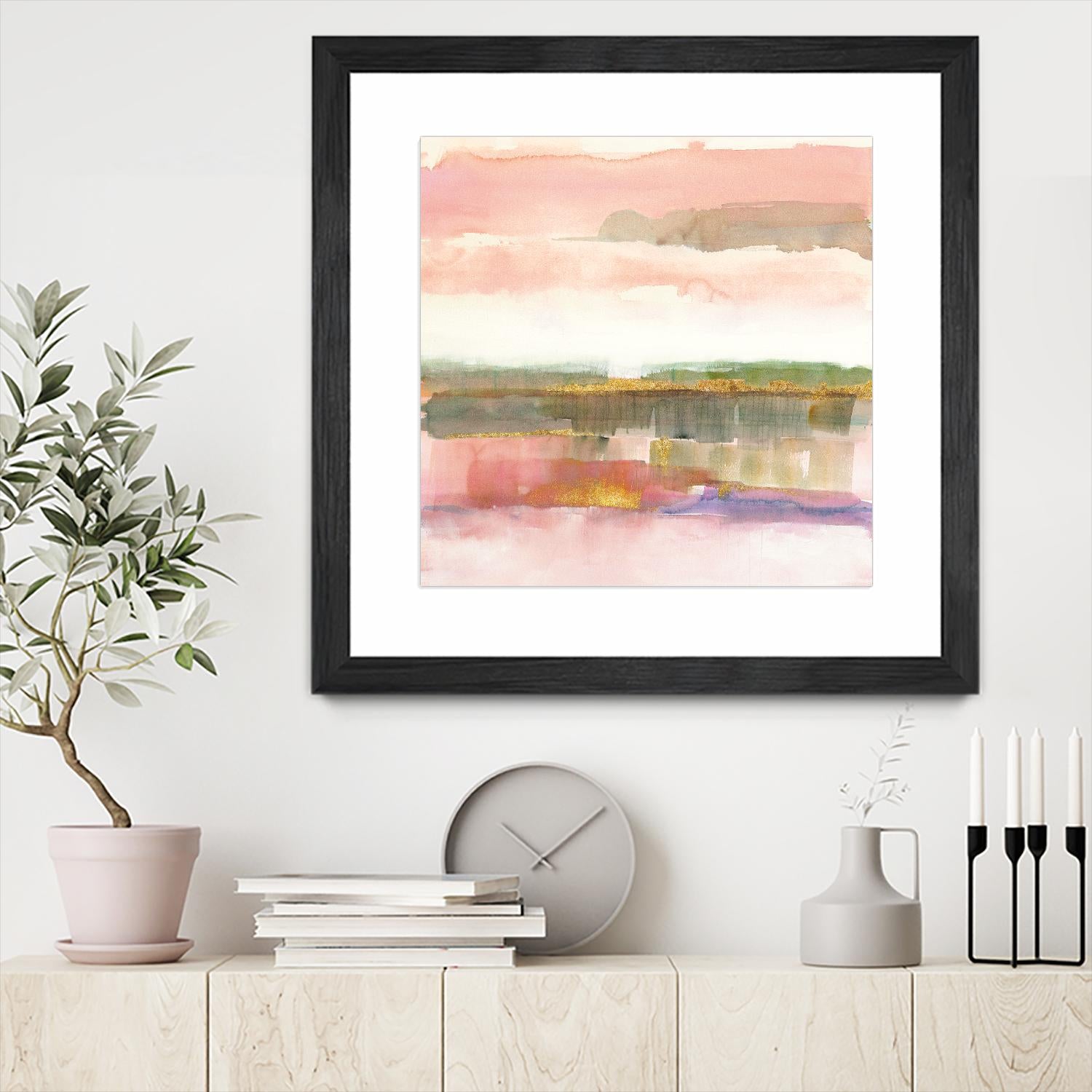 Influence of Line by Mike Schick on GIANT ART - green abstract