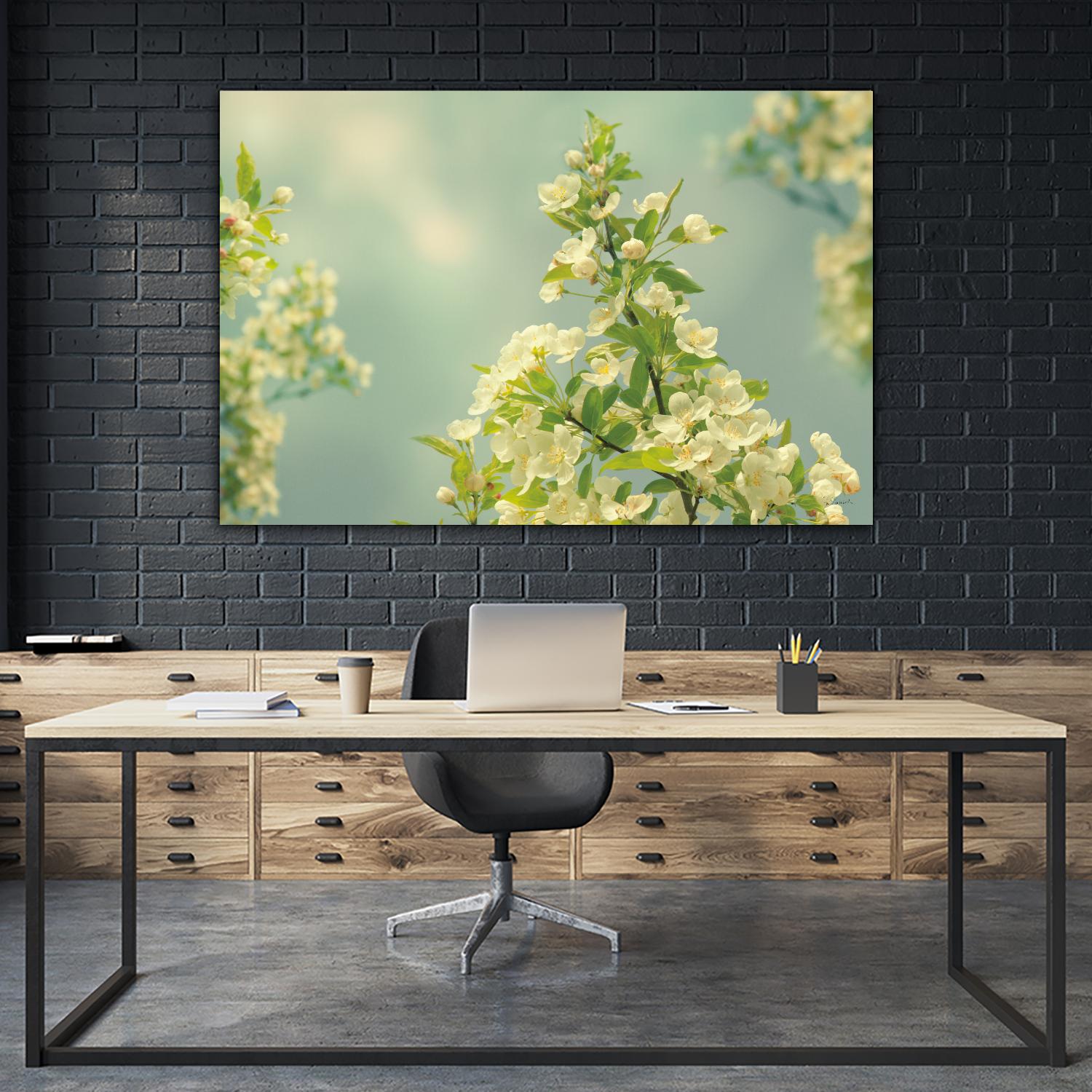 Spring Beauty II by Sue Schlabach on GIANT ART - white floral