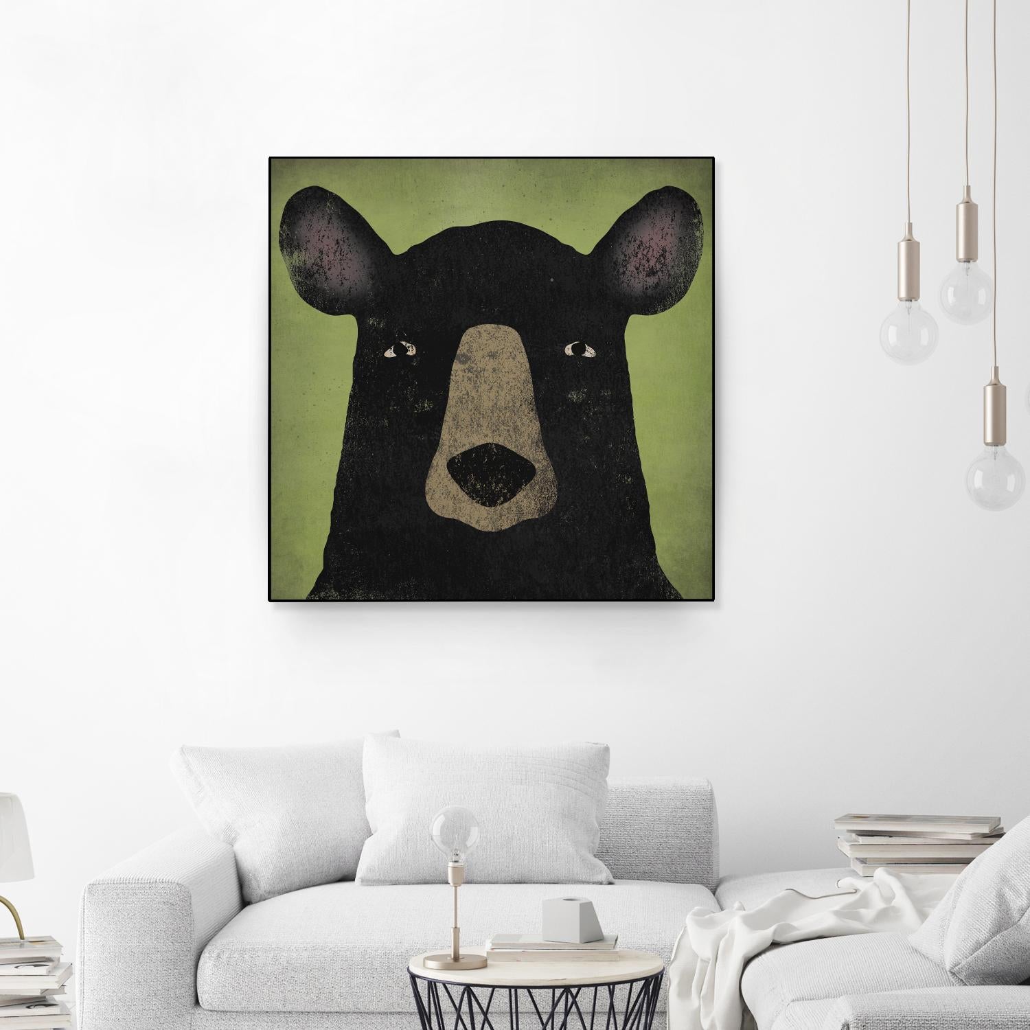 The Black Bear by Ryan Fowler on GIANT ART - green animals