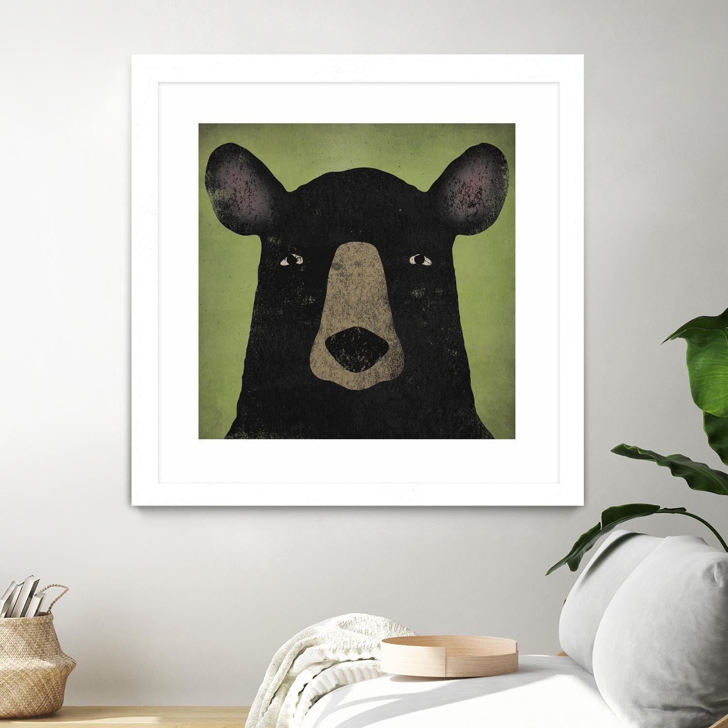 The Black Bear by Ryan Fowler on GIANT ART - green animals